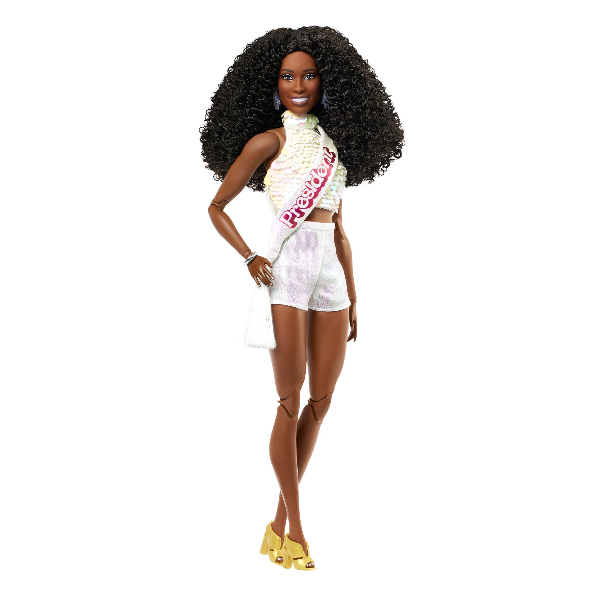Barbie The Movie Disco President Barbie Doll - Image 14