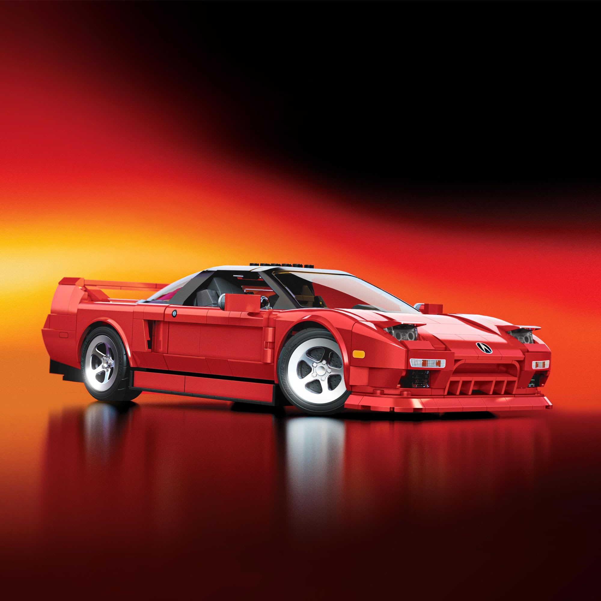 Mattel Brick Shop Hot Wheels '90 Acura NSX Building Set - Image 11