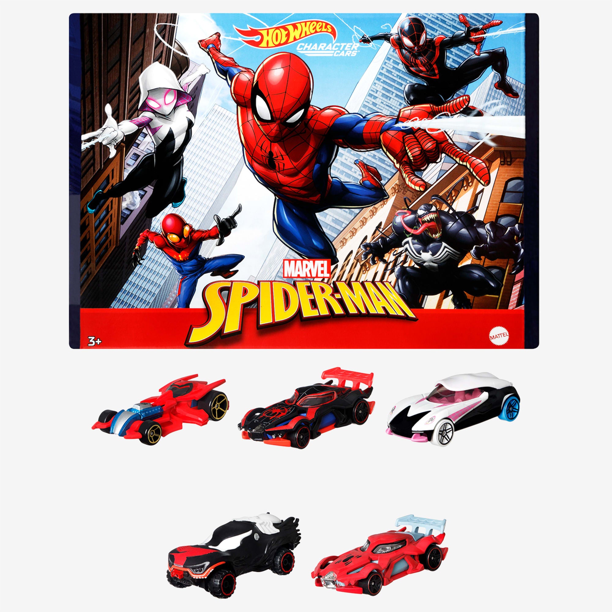 Hot Wheels Character Cars Spider-Man 5-Pack - Image 7