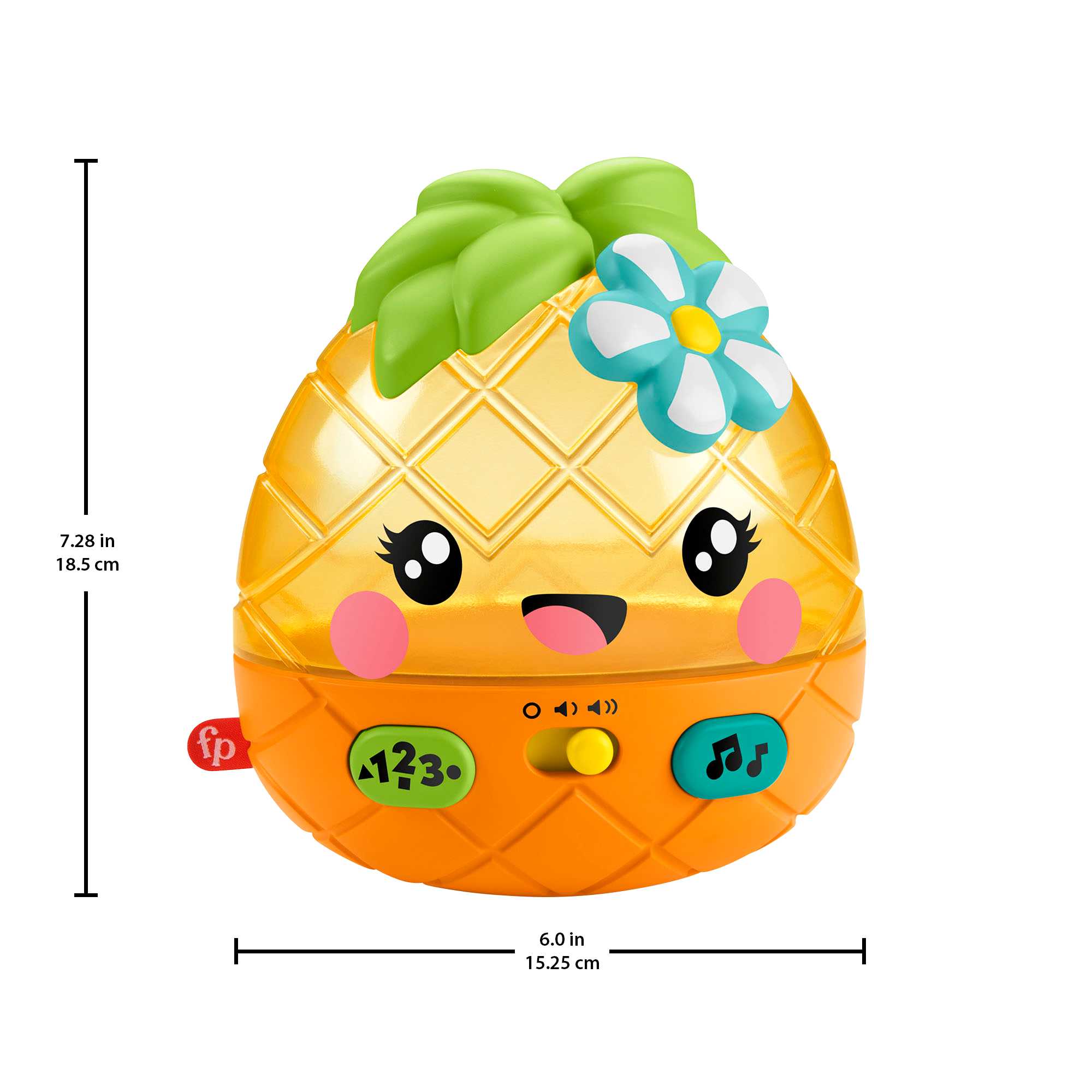 Fisher-Price Paradise Pals Magical Lights & Tunes Pineapple Baby Toy - Image 5