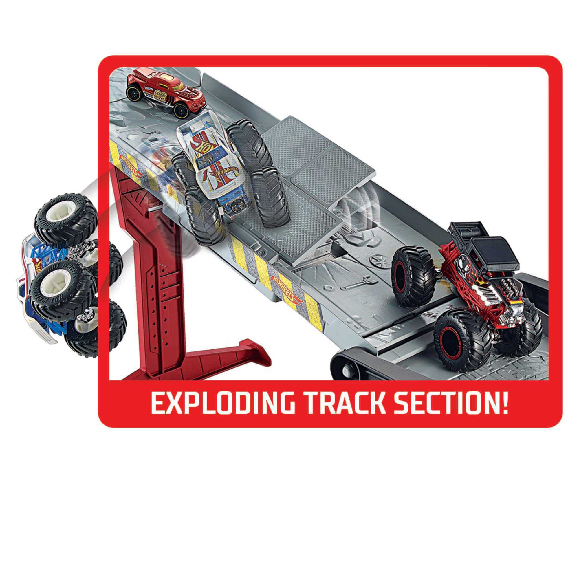 Hot Wheels Monster Trucks Downhill Race & Go Play Set - Image 3