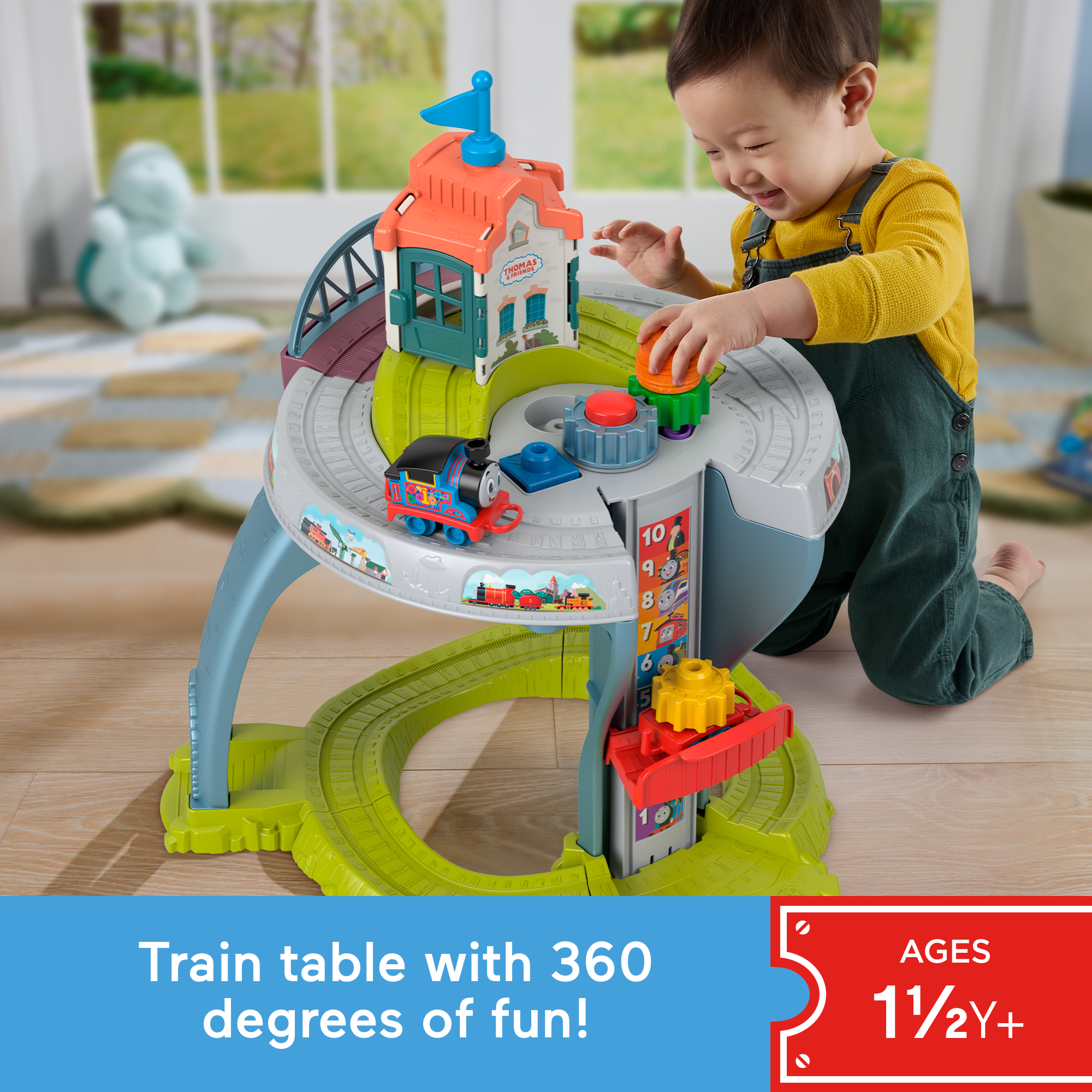 Thomas & Friends My First Train Table Toddler Toy With Track & Fine Motor Activities - Image 2