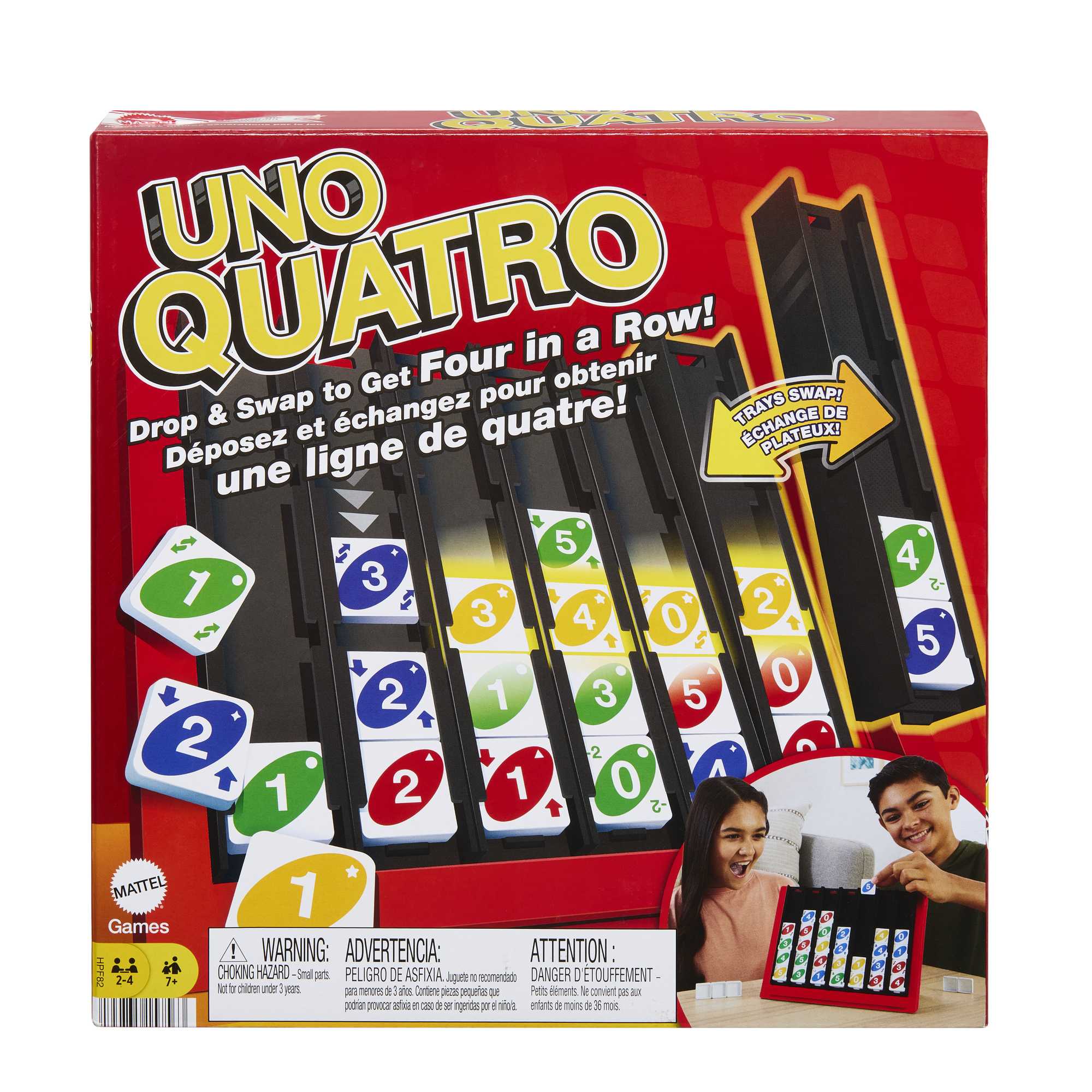 UNO Quatro Jeu Pour Adultes. Familles et Soirées de Jeux