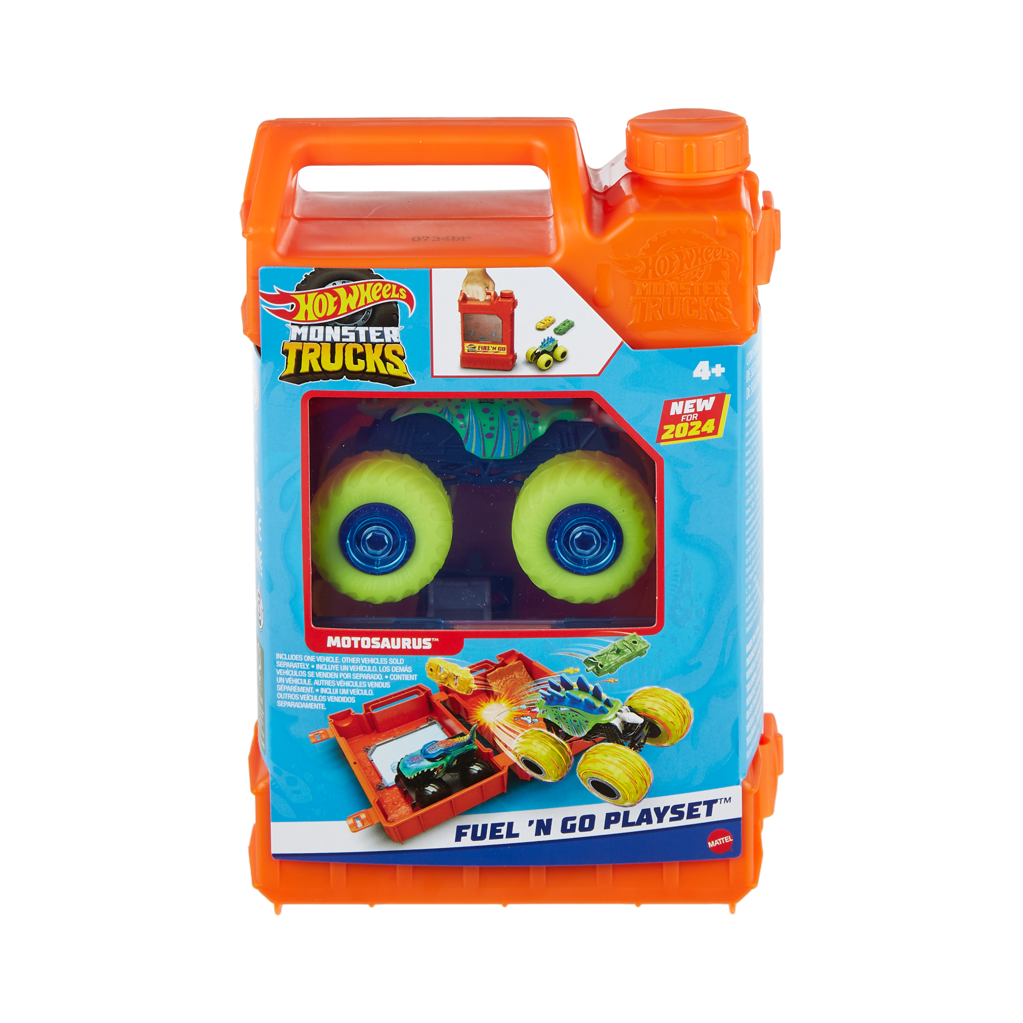 Hot Wheels Monster Trucks-Jerrican-Coffret Motosaurus 1/64 - Image 6