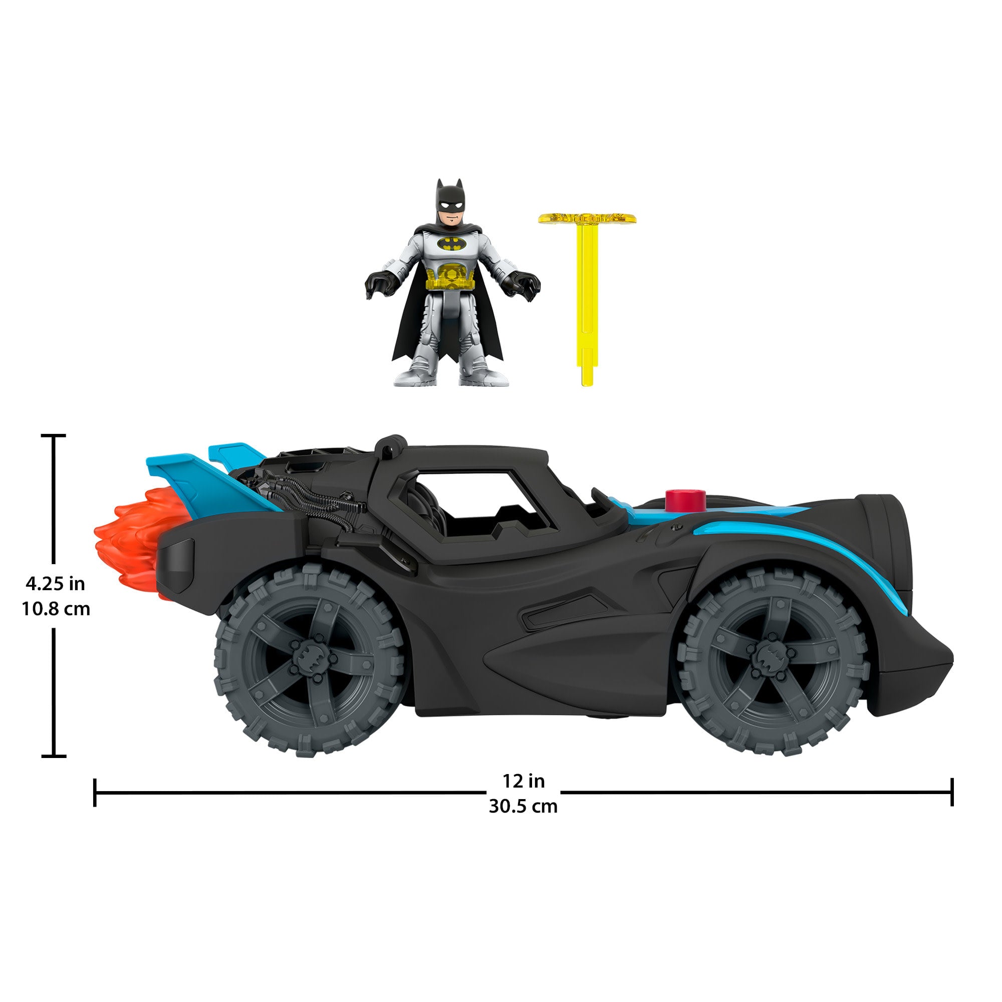 Fisher-Price Imaginext DC Super Friends Lights & Sounds Batmobile - Image 5