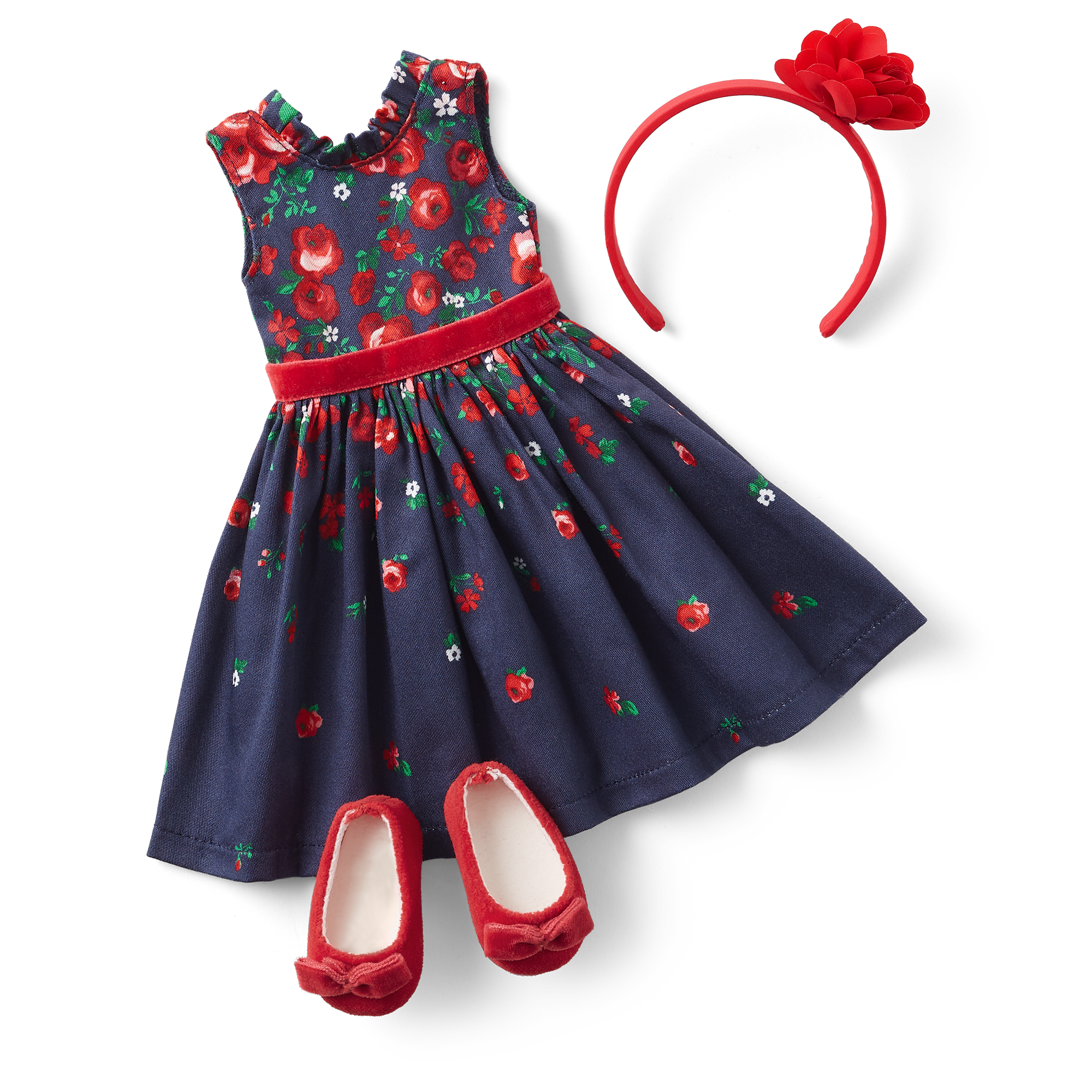 American Girl® x Janie and Jack Wrapped in Roses Party Dress for WellieWishers™ Dolls - Image 8