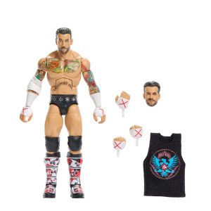 WWE Elite Collection Top Picks Cm Punk Action Figure & Accessories. 6-Inch Collectible Set