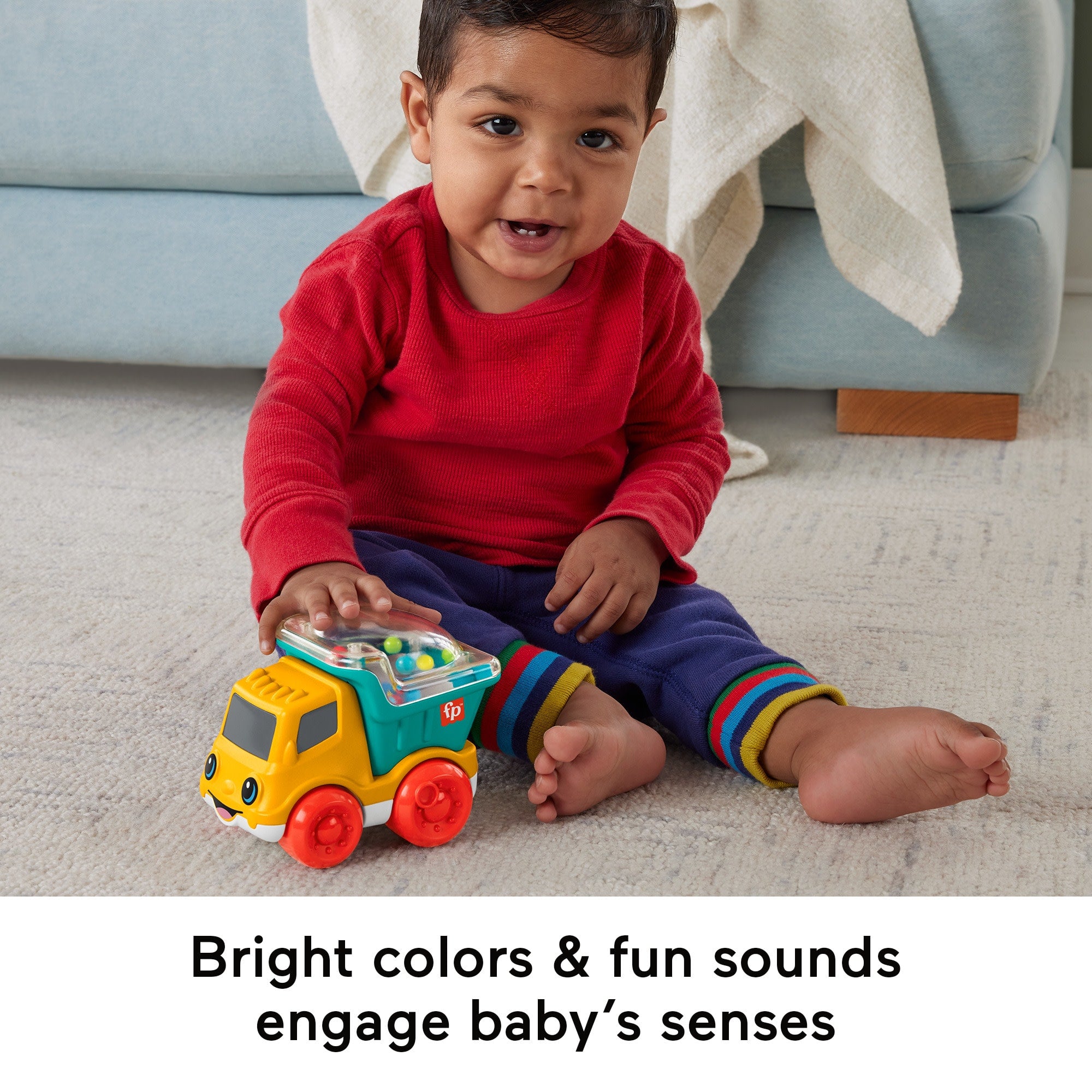 Fisher-Price Poppity Pop Dump Truck Push-Along Toy Ball Popper Vehicle For Infants - Image 4