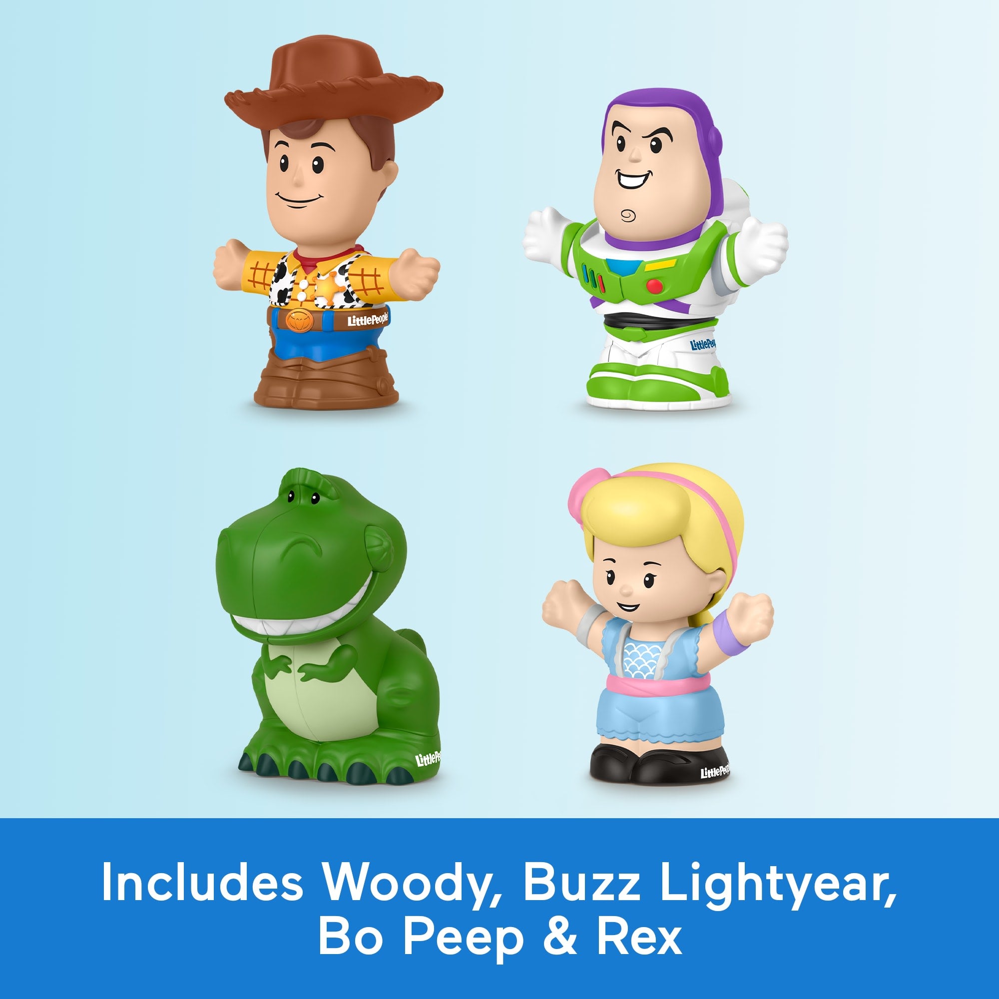 Fisher-Price Little People Disney Pixar Toy Story Figure Pack For Toddlers & Kids. 4 Toys - Image 3