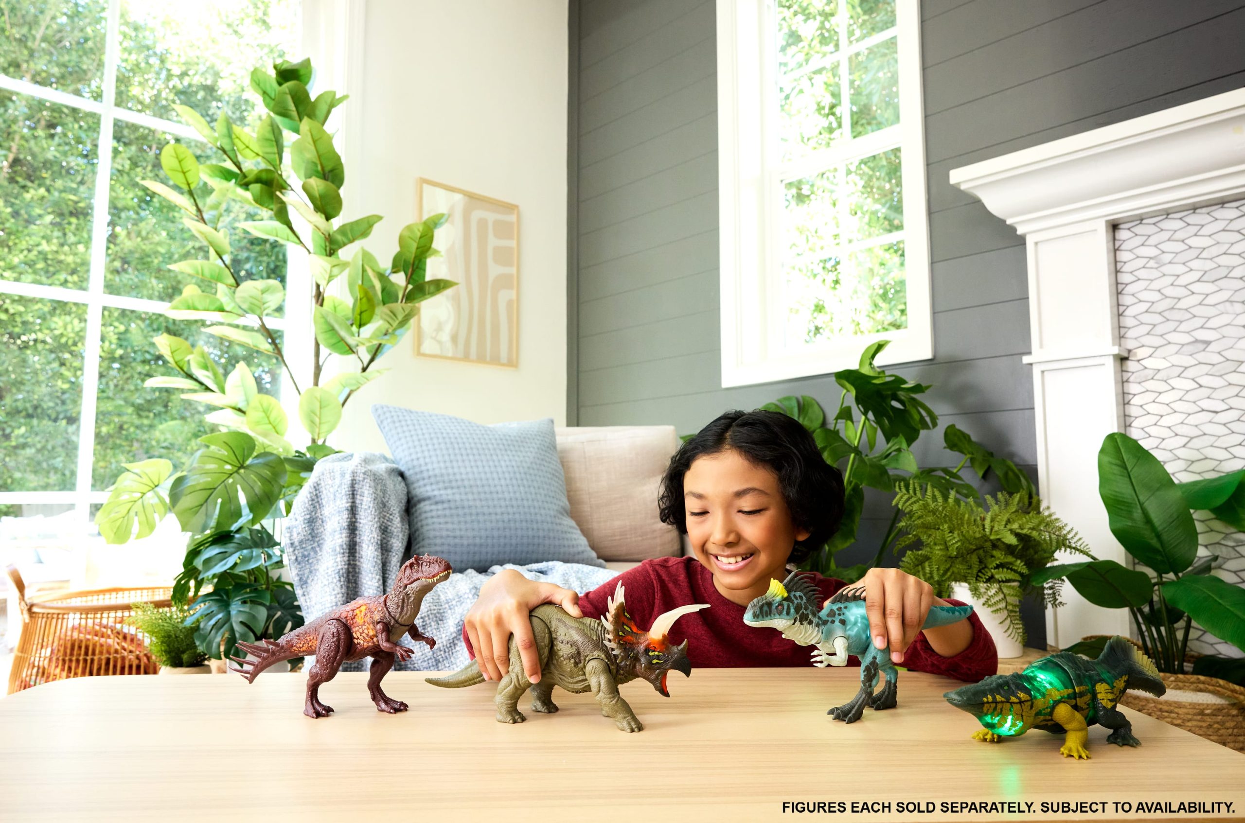 Jurassic World Wild Roar Metriacanthosaurus Dinosaur Action Figure Toy. Sounds & Attack & Lights - Image 2