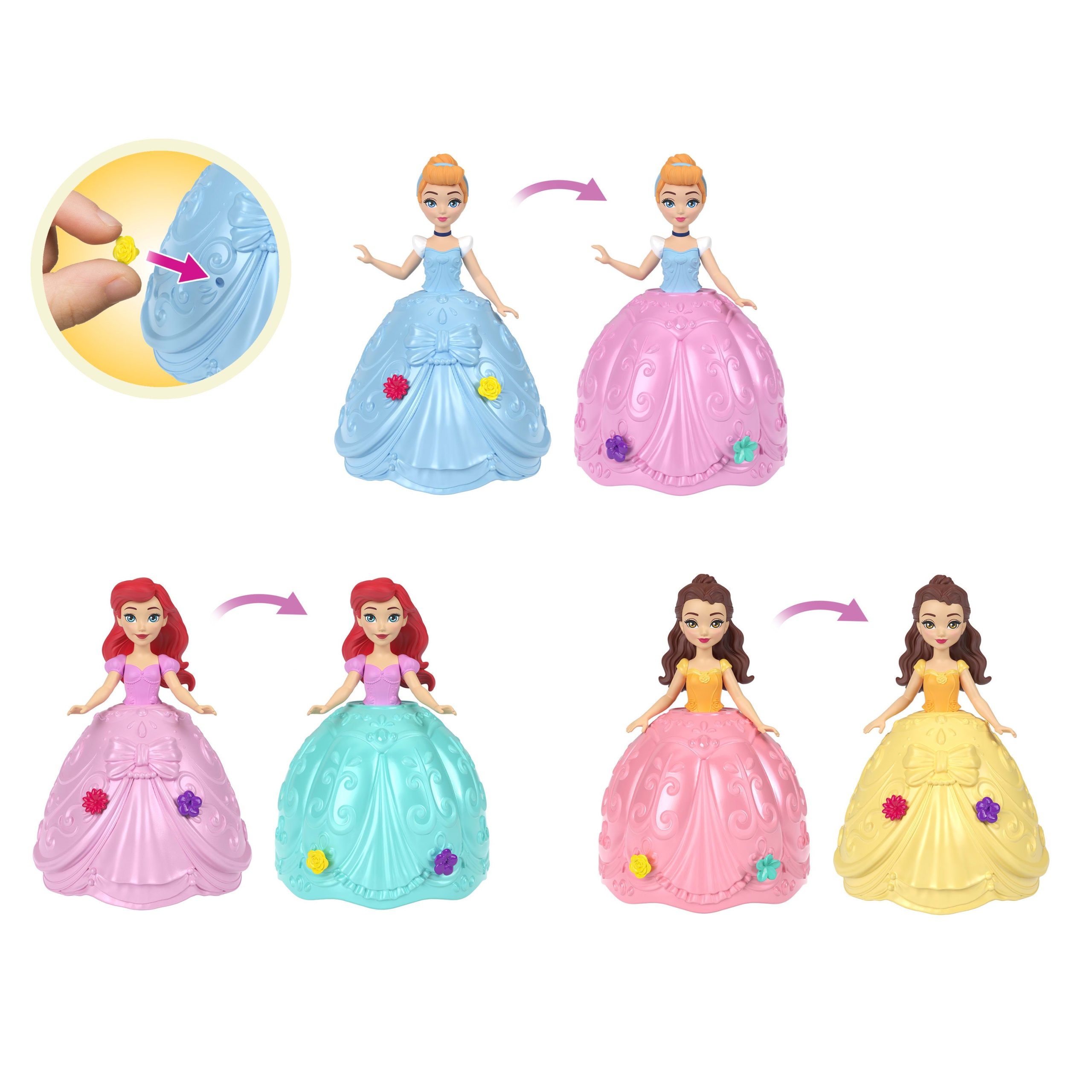 Disney Princesa Small Dolls Boneca Ovinhos De Páscoa Surpresa - Image 2