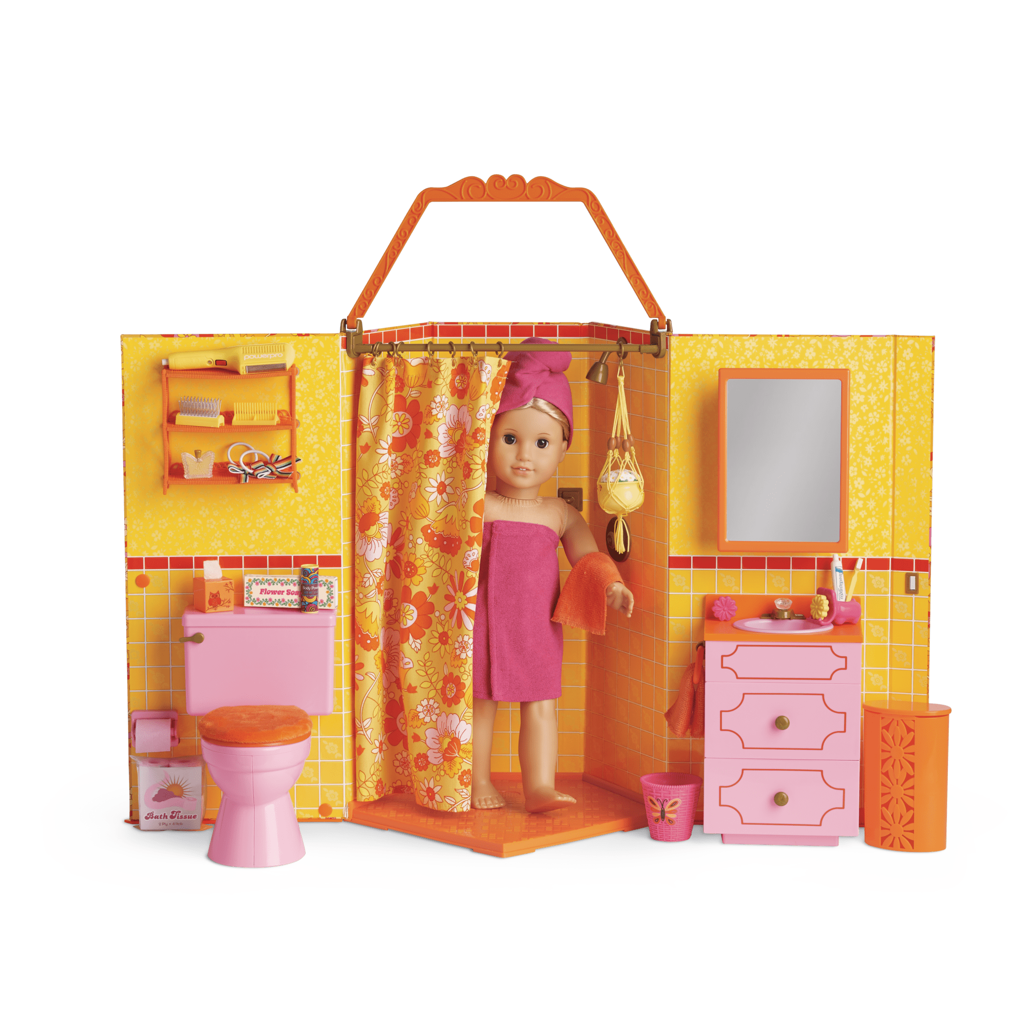 Julie's™ Groovy Bathroom for 18-inch Dolls (Historical Characters) - Image 2