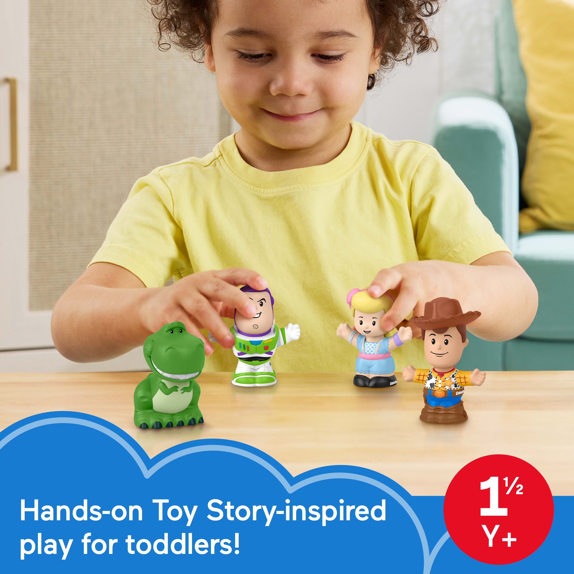 Fisher-Price Little People Disney Pixar Toy Story Figure Pack For Toddlers & Kids. 4 Toys - Image 2