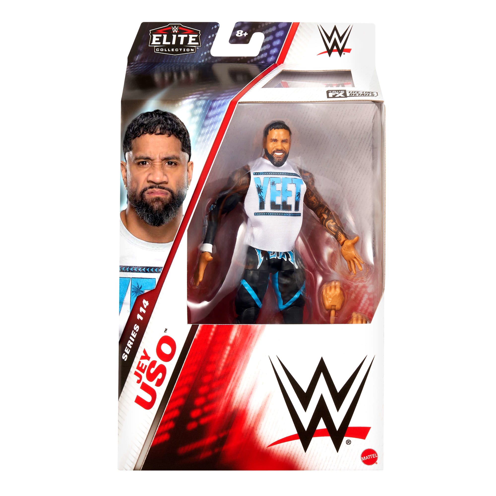 WWE Figura de Acción Elite Jey Uso azul - Image 2