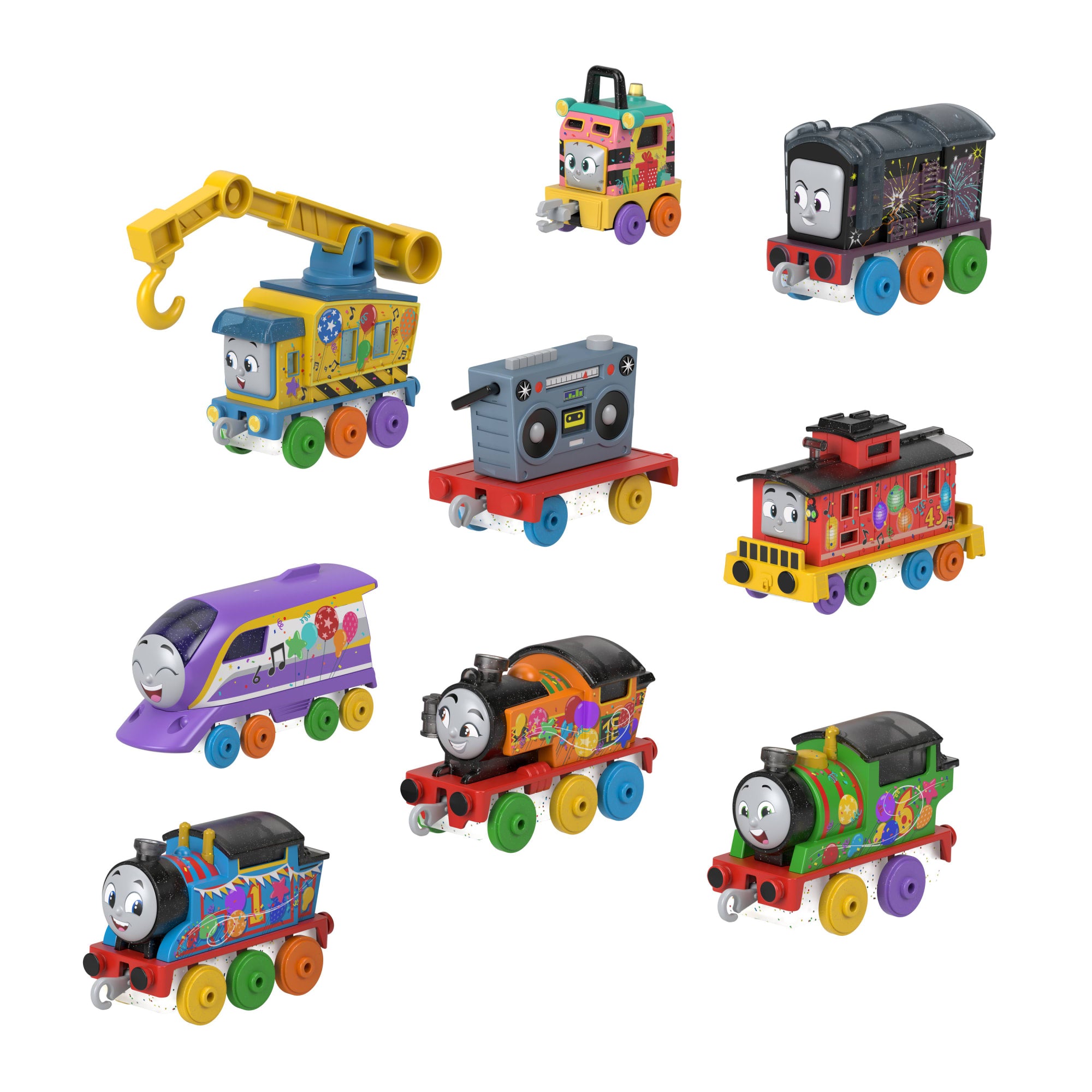 Thomas & Friends Thomas' 7 Days Of Surprises Gift Set Of Diecast Toy Trains & Vehicles. 10 Pieces - Image 6