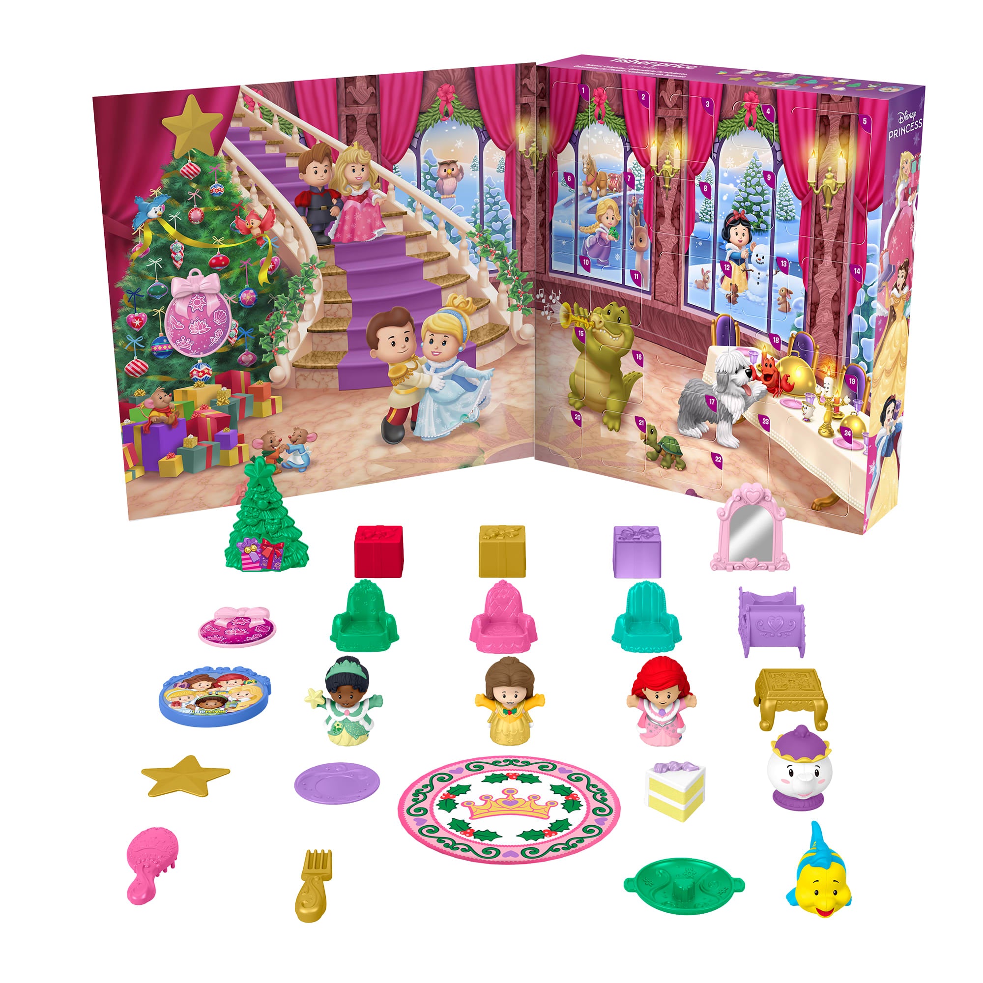 Fisher-Price Little People Disney Princess 2025 Advent Calendar For Toddlers & Kids. 24 Toys