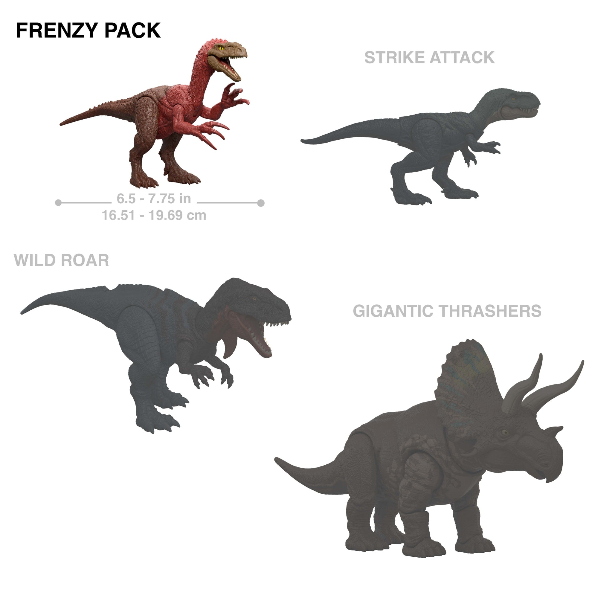 Jurassic World Rebirth Frenzy Pack Beipiaosaurus Dinosaur Figure. Authentic Toy. Digital Play - Image 2