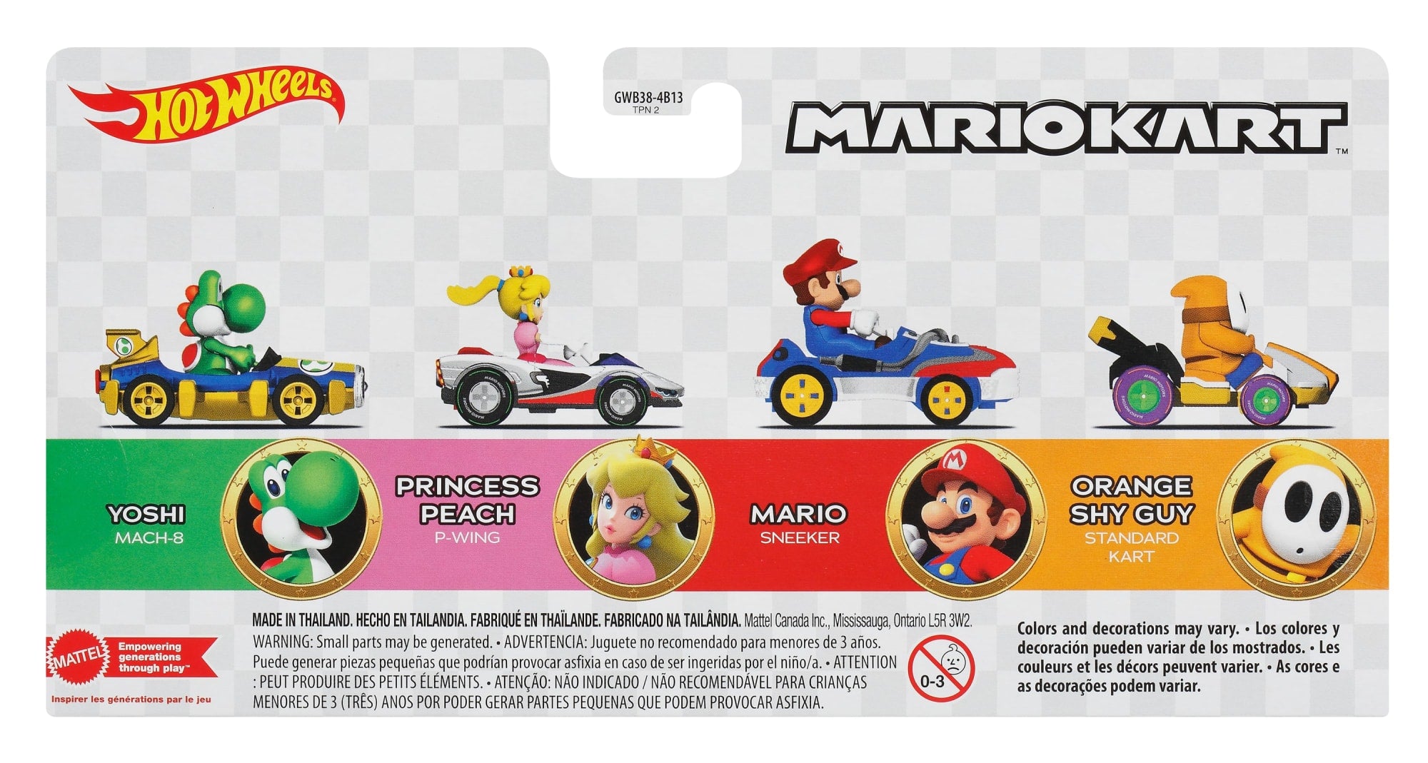 Hot Wheels Mario Kart Vehicle 4-Pack With 1 Exclusive Collectible Model - Image 5