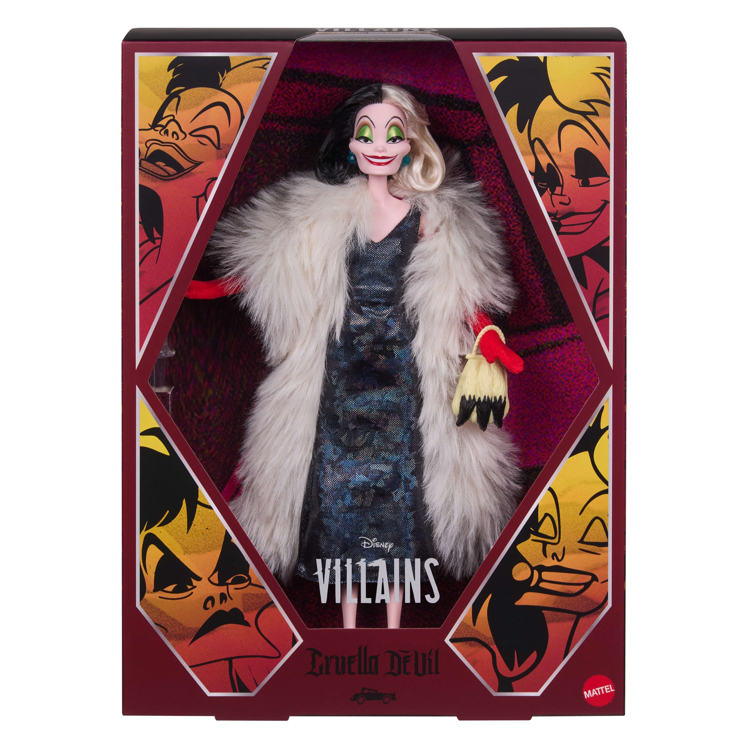 Disney Collector Cruella De Vil Collectible Villains Fashion Doll in Signature Look With 1 Accessory - Image 6