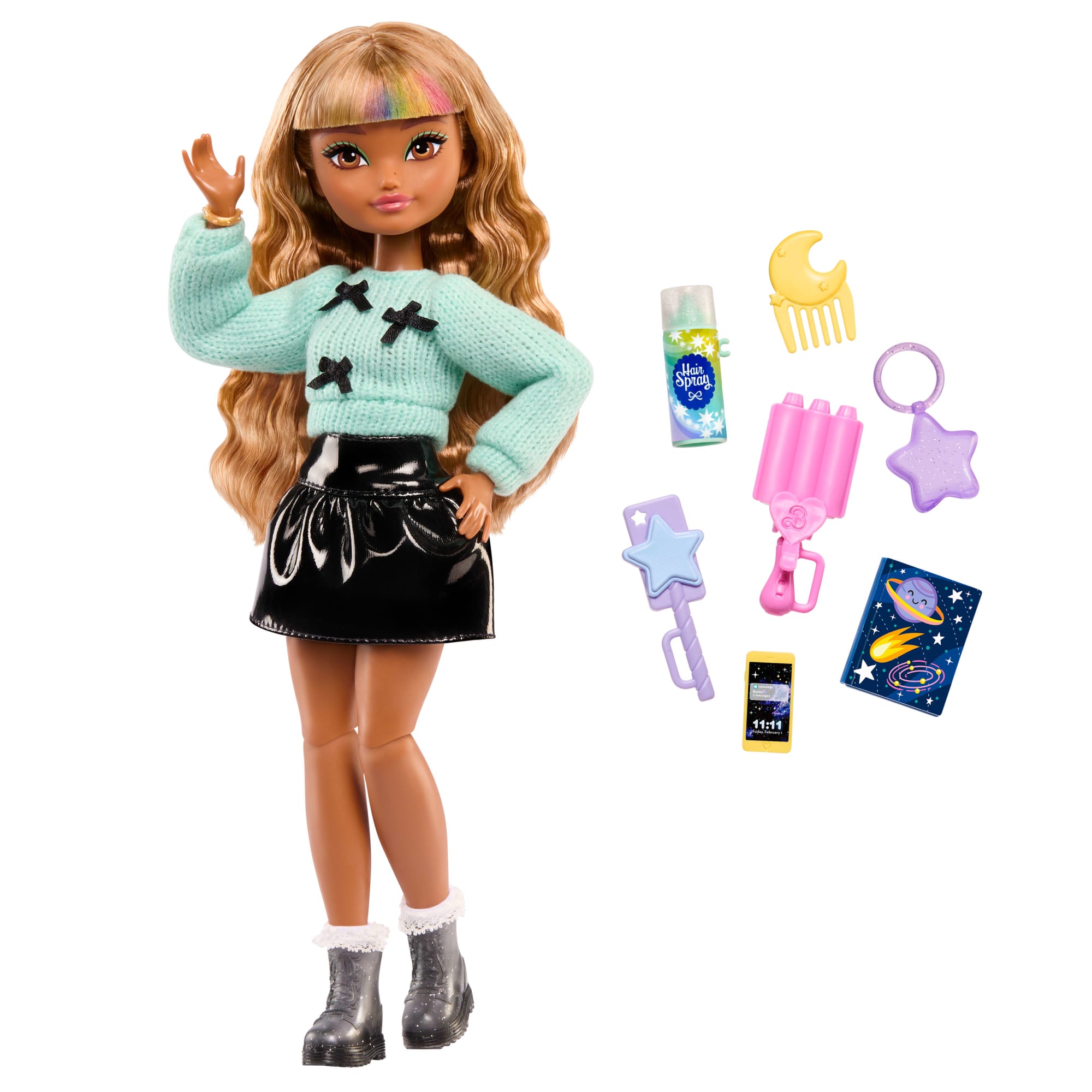 Barbie Dream Besties Zia Fashion Doll With 7 Hair & Moon Themed Accessories - Image 5