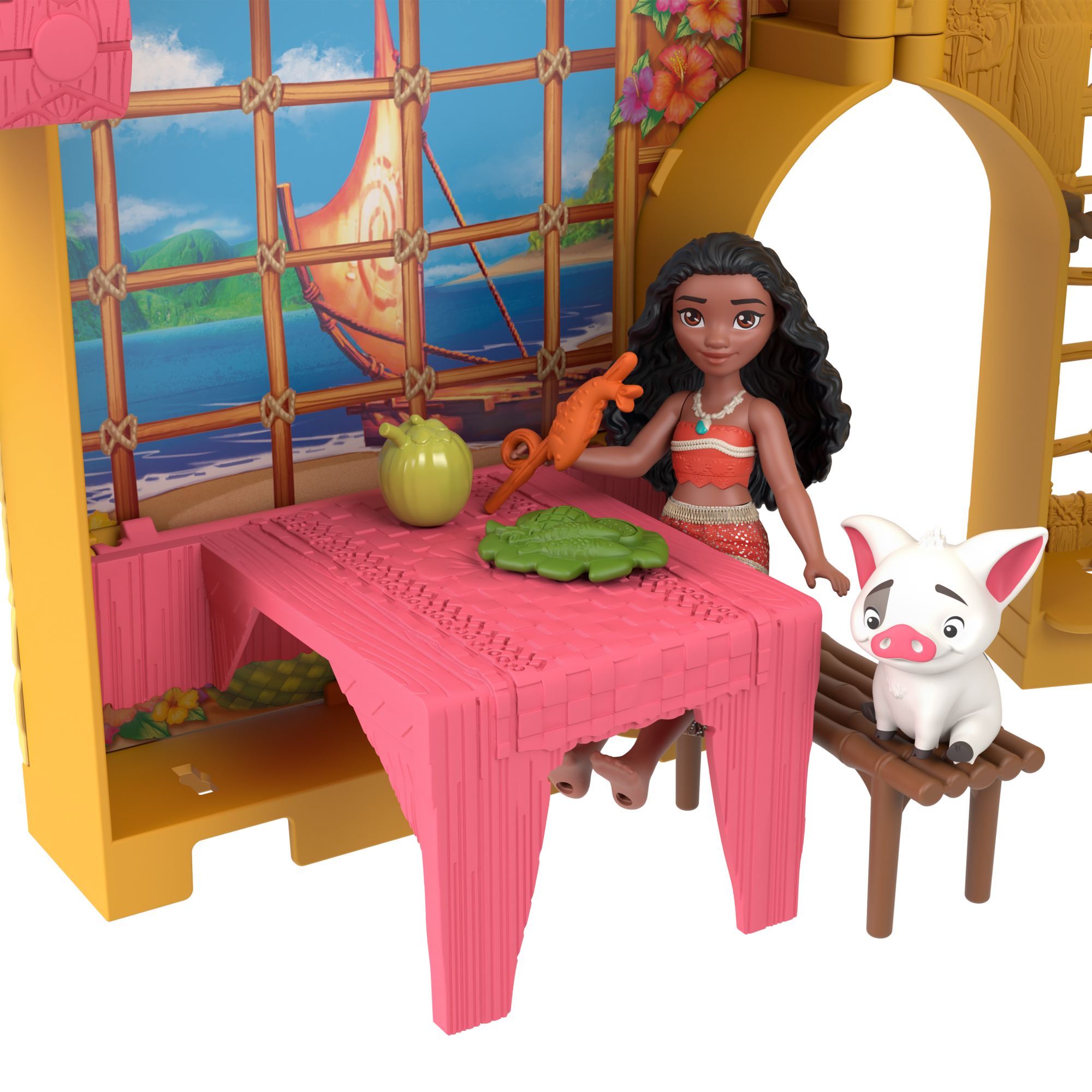 Disney Princesa Conjunto de Brinquedo Castelo Moana Empilhável - Image 4
