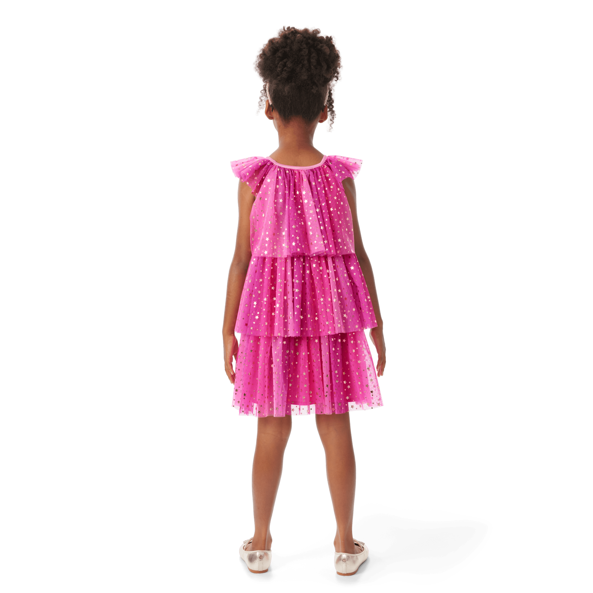 Pink Party-Ready Dress for Girls - Image 3