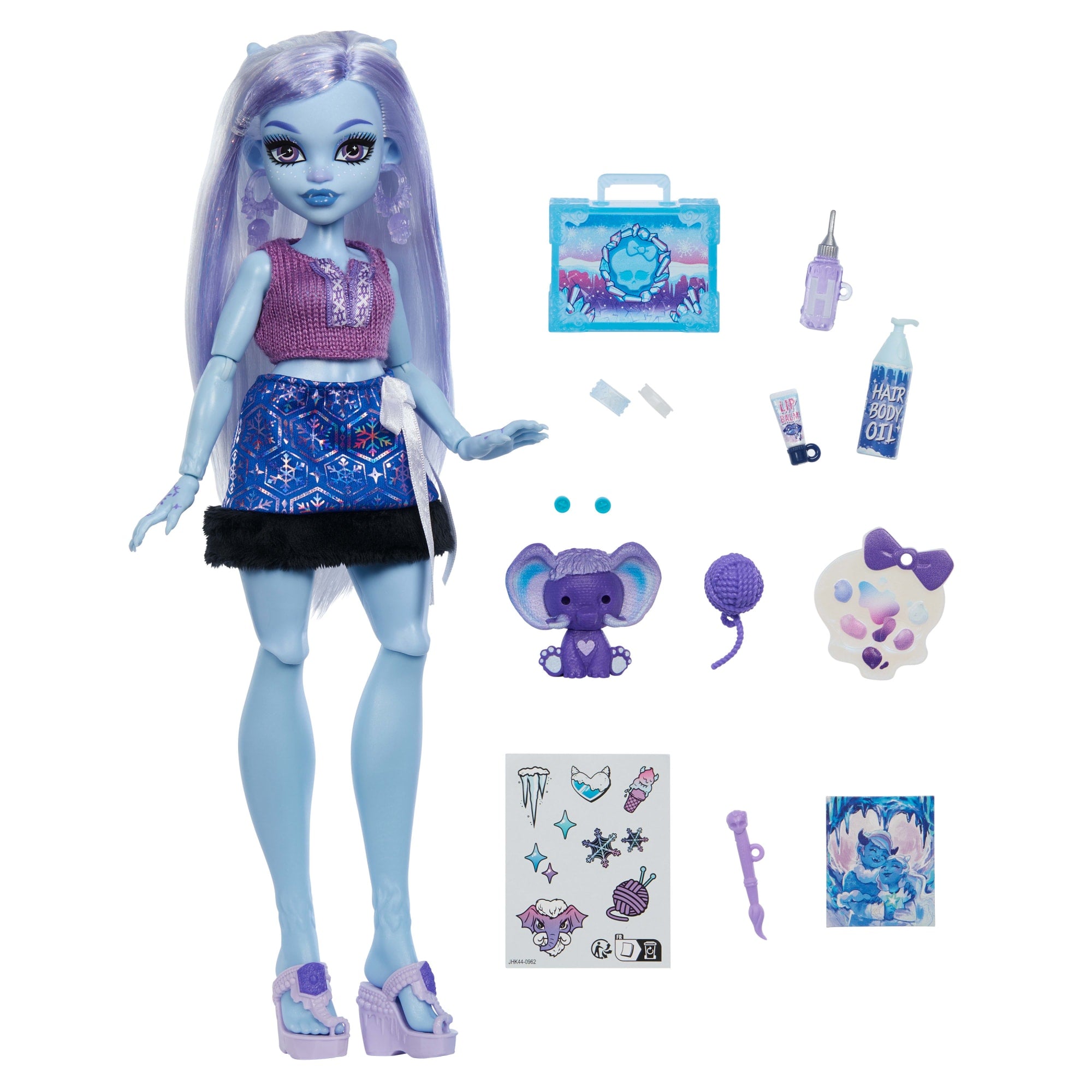 Monster High Self-Scare Secrets Abbey Bominable Fashion Doll With 13 Realistic Accessories - Image 2
