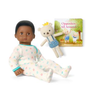 Bitty Baby® Doll #1 in Pastel Blue + Bear Friend & Board Book