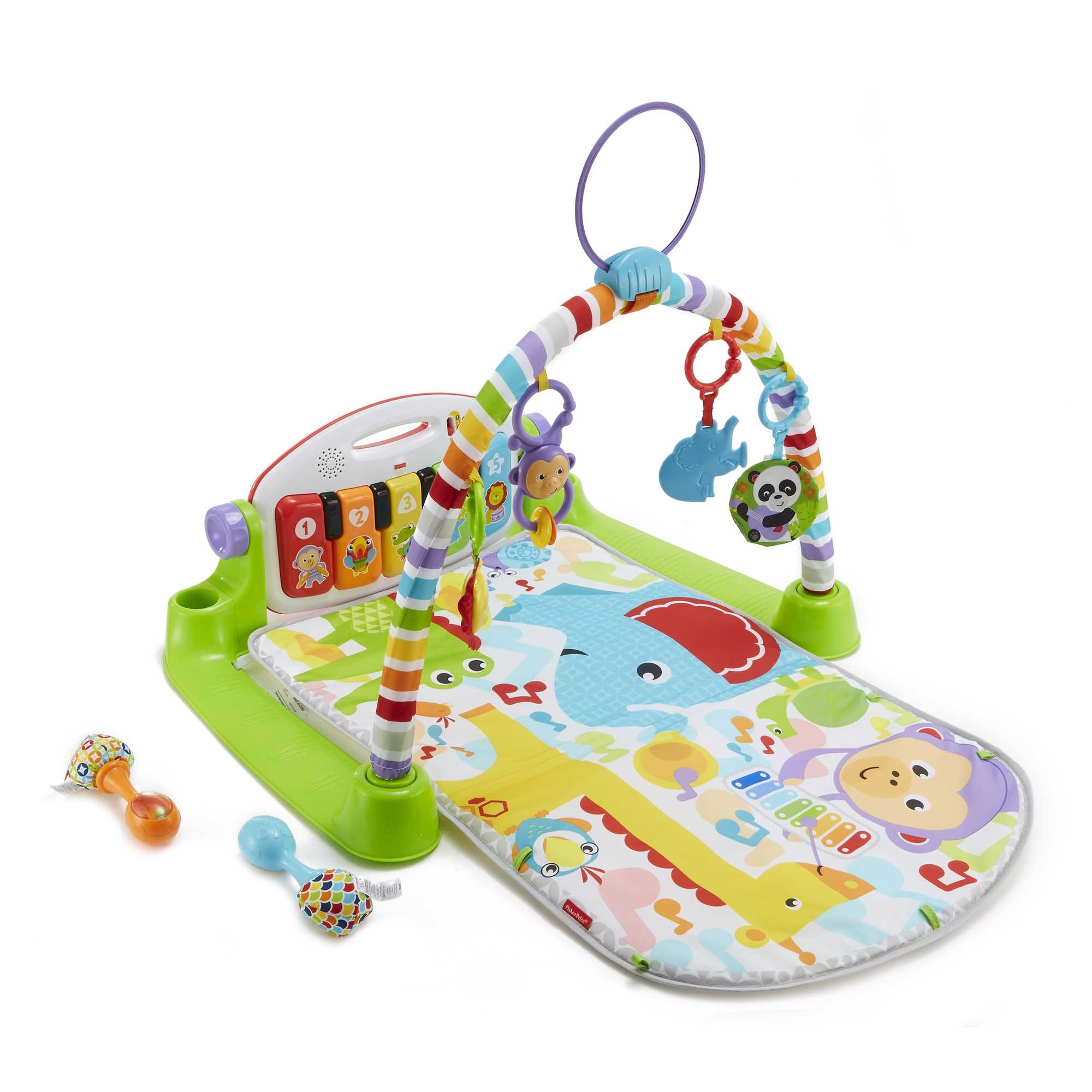 Fisher-Price Deluxe Kick & Play Piano Gym & Maracas - Image 5