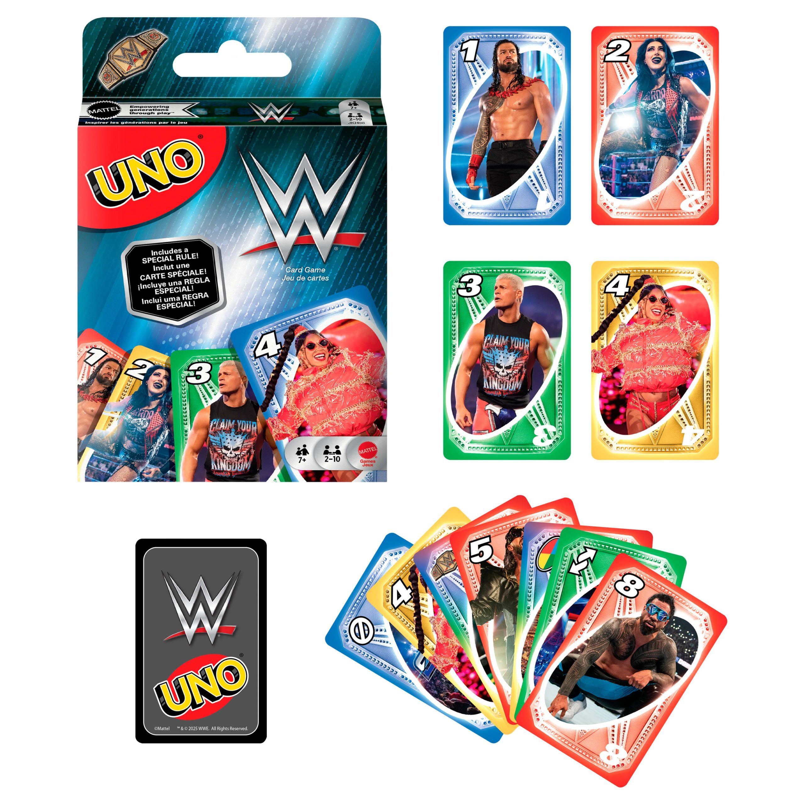UNO WWE Card Game For Kid. Adult & Family Nights. Collectible Deck Featuring Fan-Favorite Superstars - Image 6