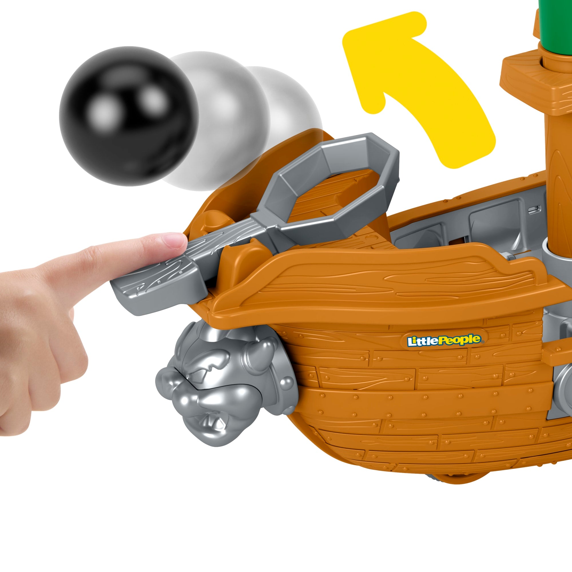Fisher-Price Little People My Mario Bowser's AIrship & Figure Set Toddler Toy - Image 3