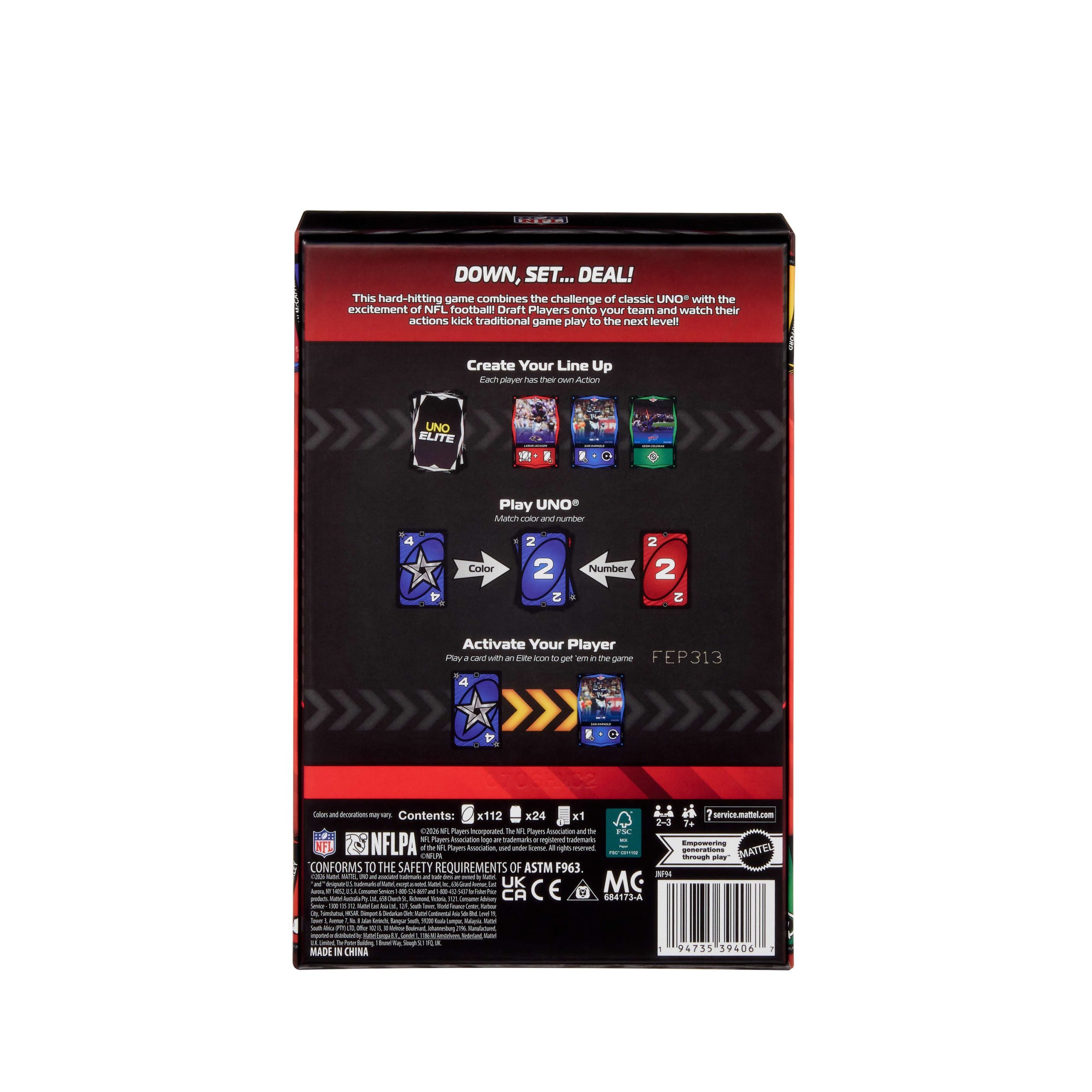 UNO Elite NFL 2026 Core Edition Starter Pack Card Game For Kids. Fans. Adults & Family Night - Image 6