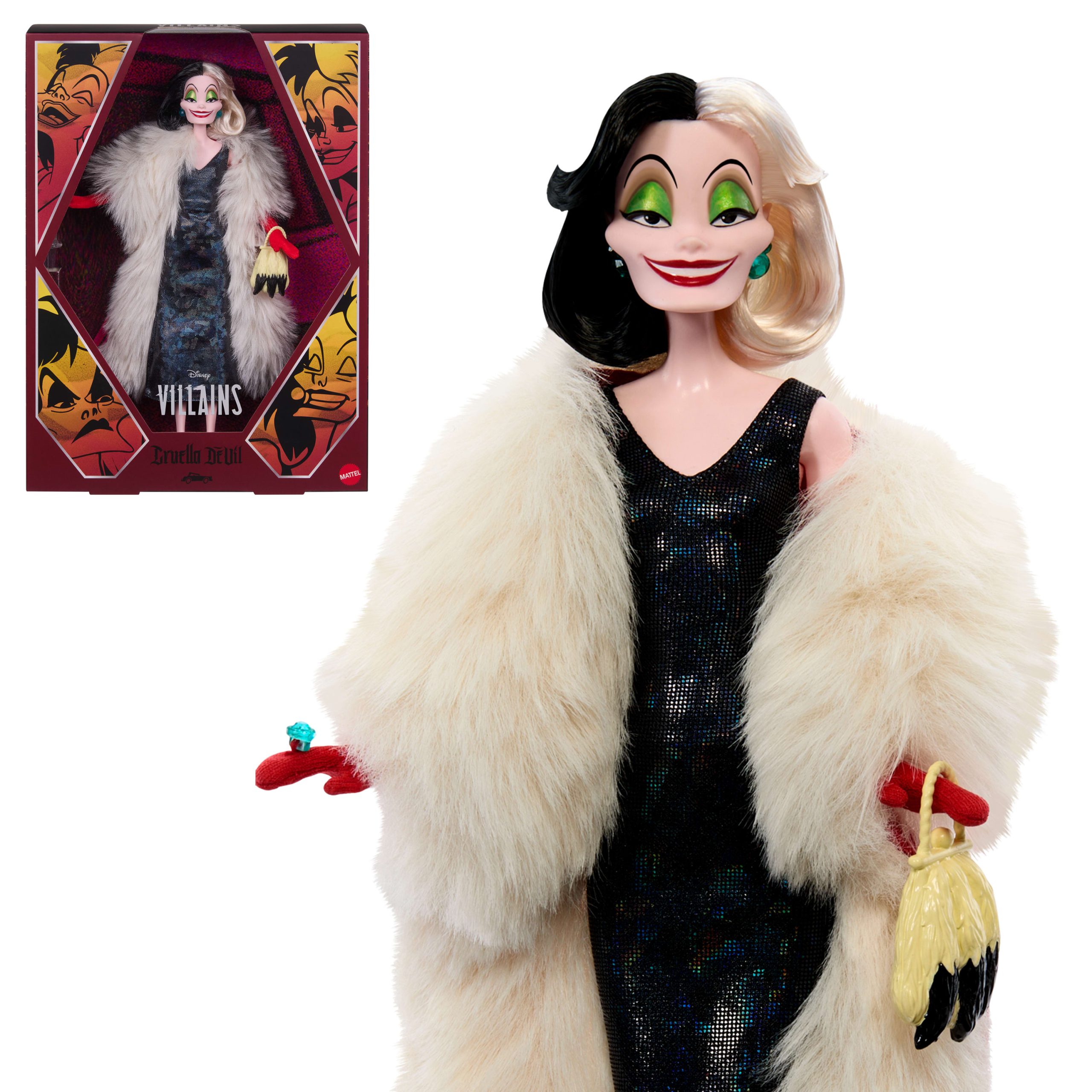 Disney Collector Cruella De Vil Collectible Villains Fashion Doll - Image 10