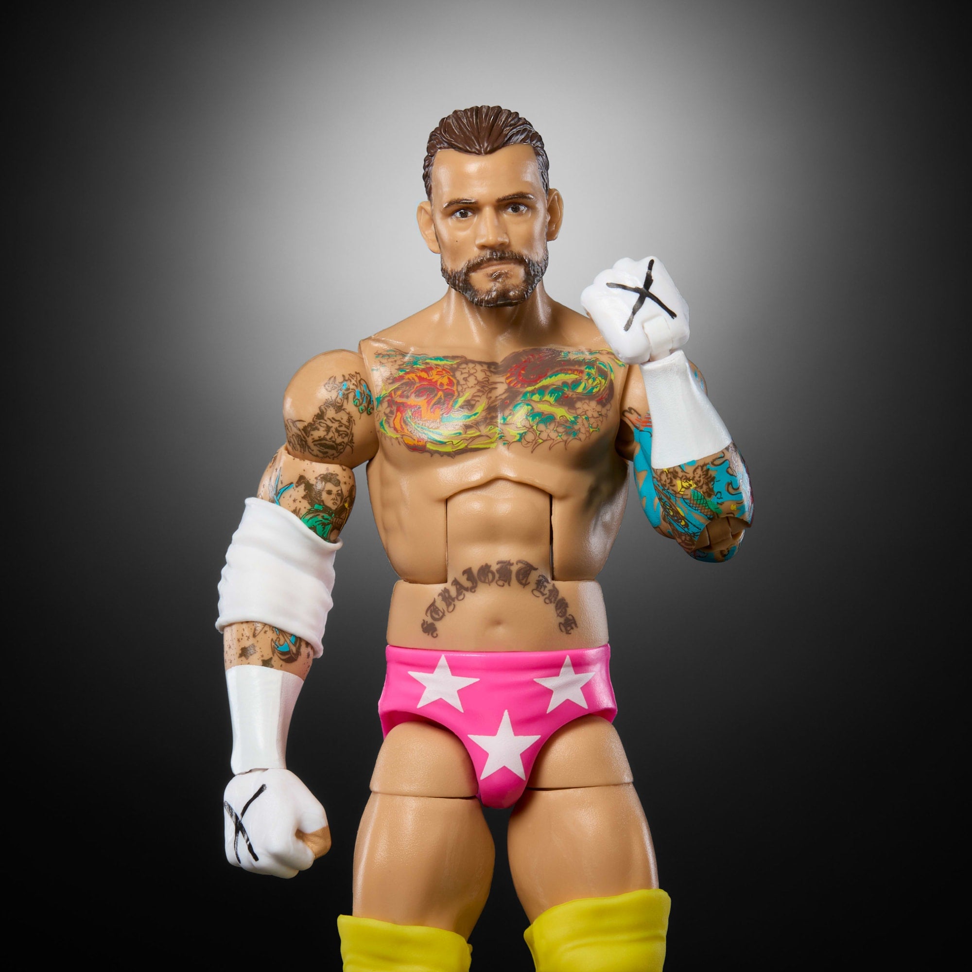 WWE Figura de Acción Elite Cm Punk amarillo - Image 3