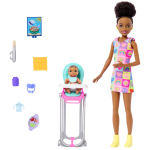 Barbie Skipper Babysitters Inc. Coffret Poupée. Bébé et Access.
