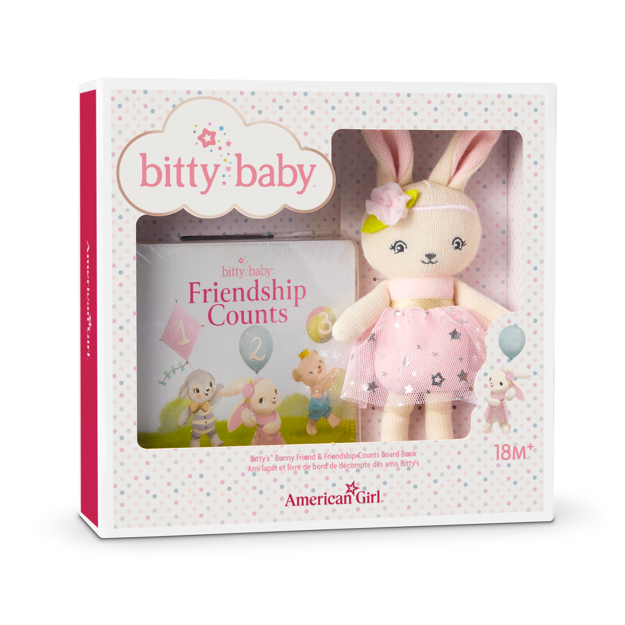 Bitty Baby® Doll #5 in Pastel Pink + Bunny Friend & Board Book - Image 7
