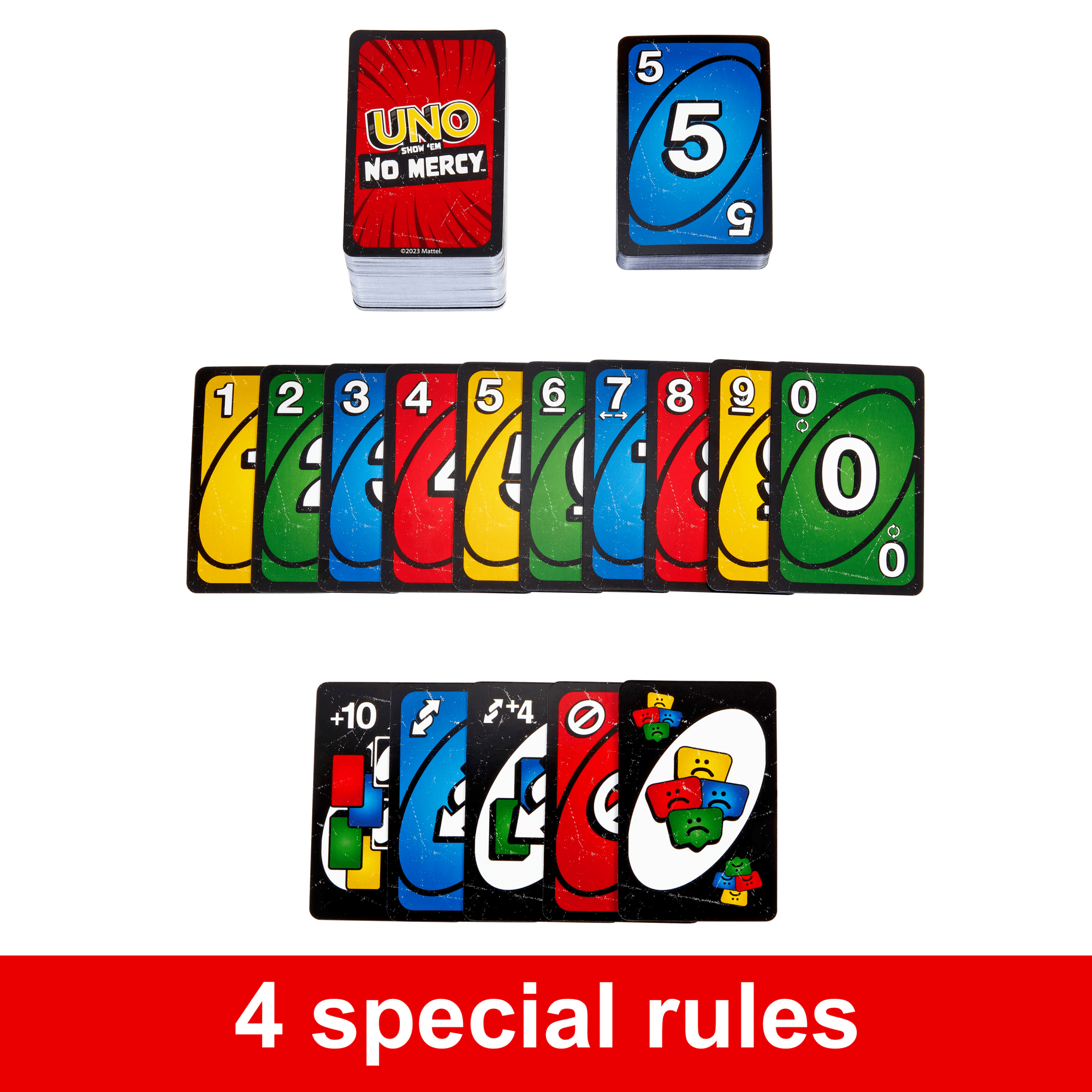 UNO Show 'Em No Mercy Card Game in Storage & Travel Tin For Kids. Adults & Family Nights & Parties - Image 3