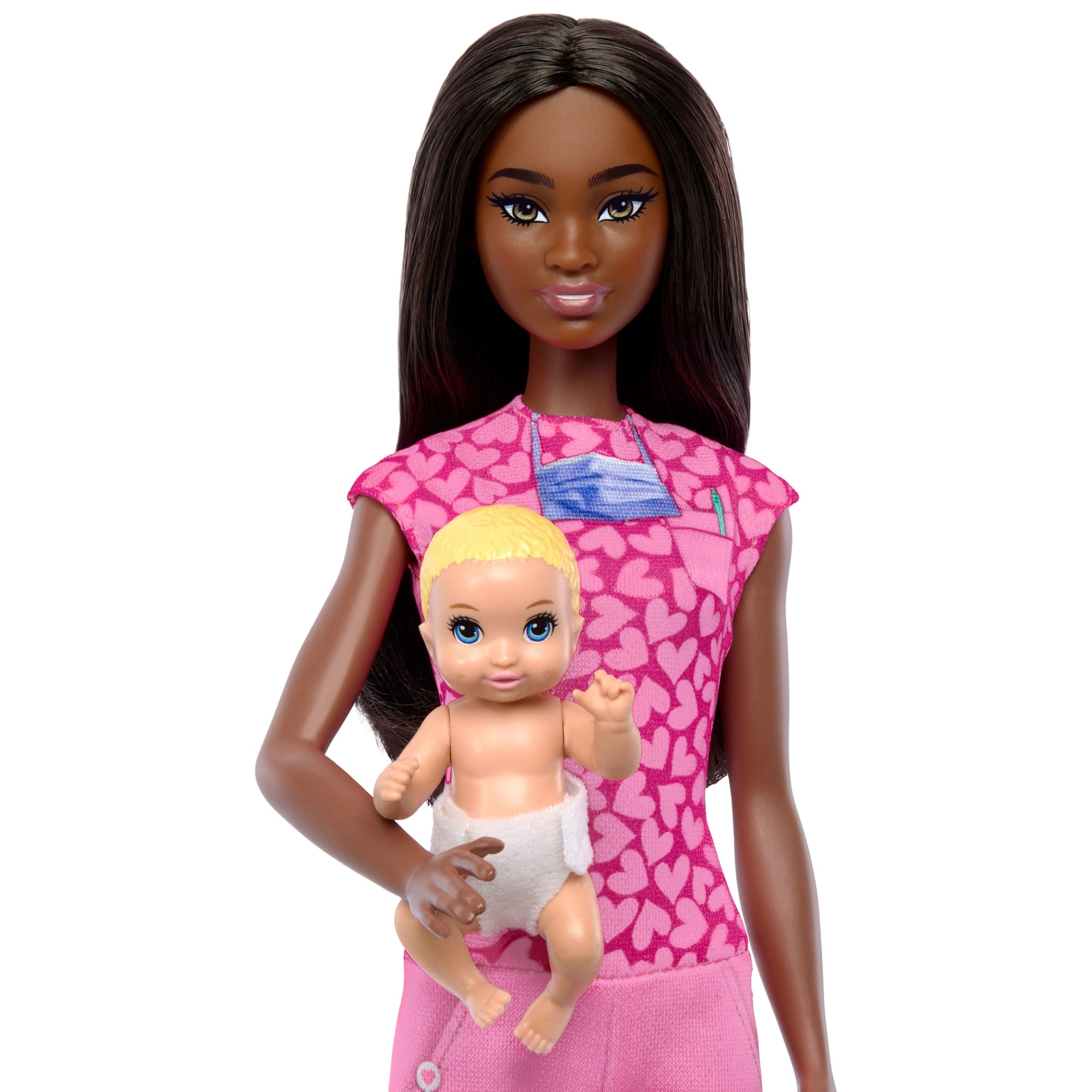 Barbie Baby Doctor Doll With Brunette Fashion Doll. 1 Baby Doll. Furniture & Accessories - Image 3