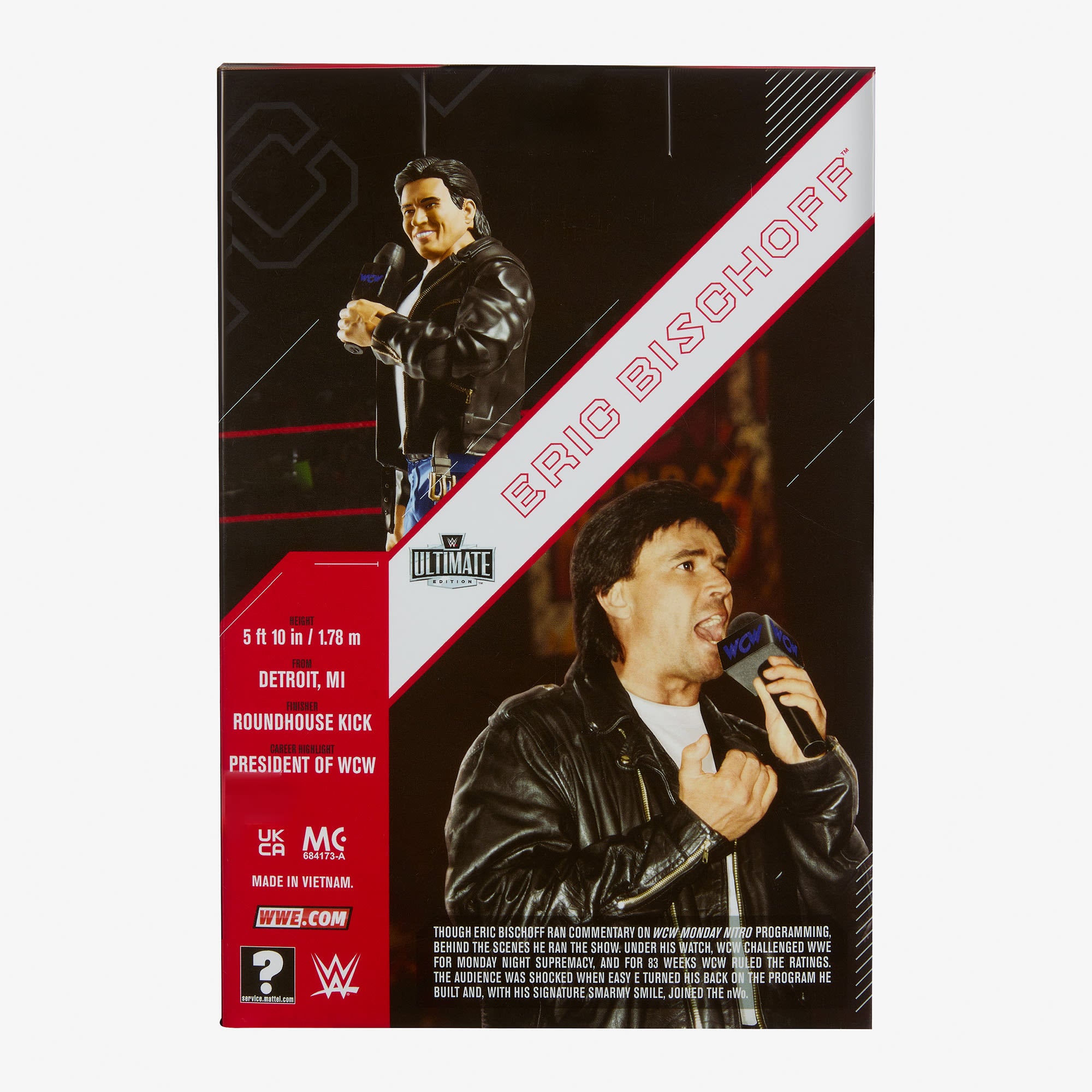 WWE Ultimate Edition WCW Monday Nitro Ring w/ Eric Bischoff - Image 12