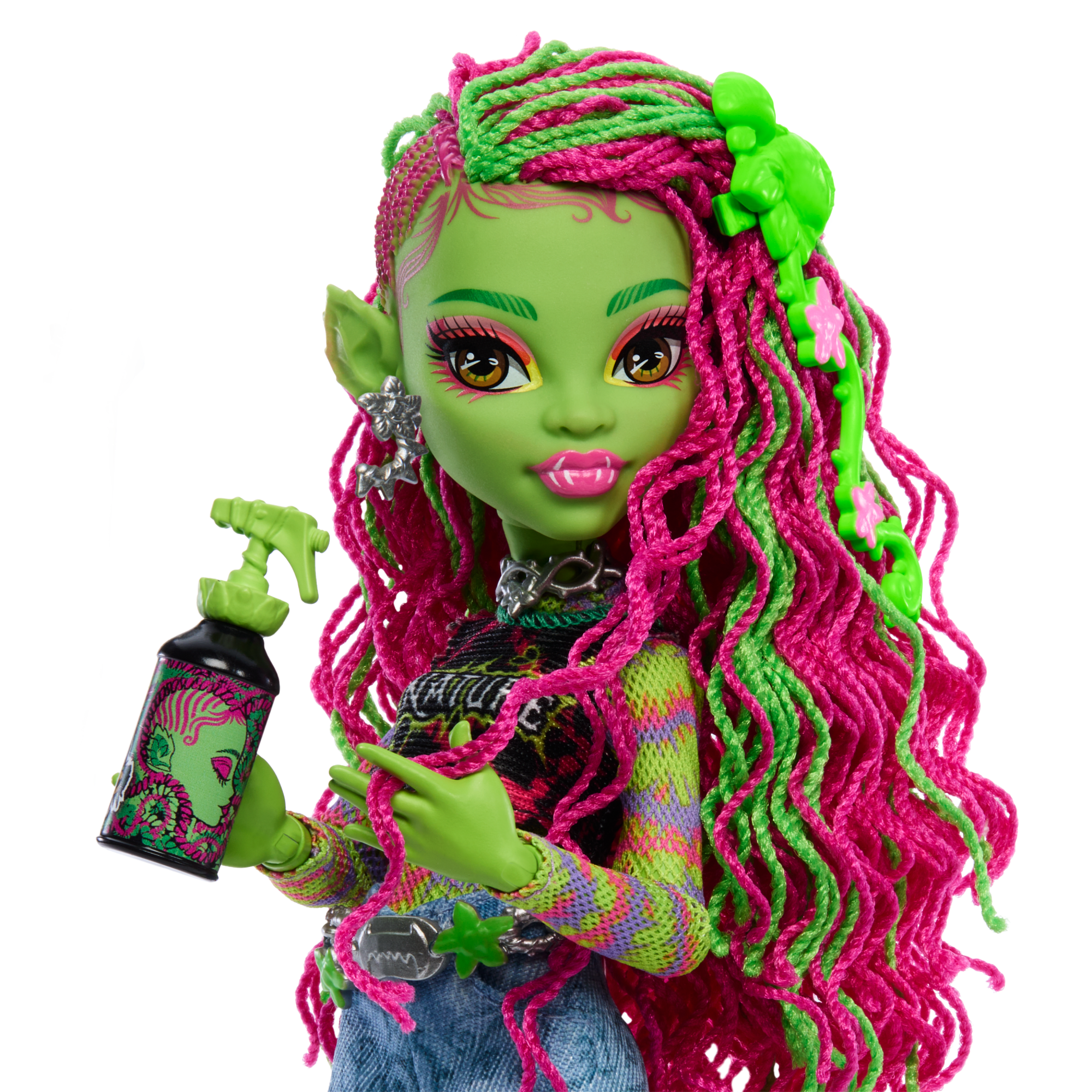 Monster High Venus Mcflytrap Fashion Doll With Pet Chewlian And Accessories - Image 3