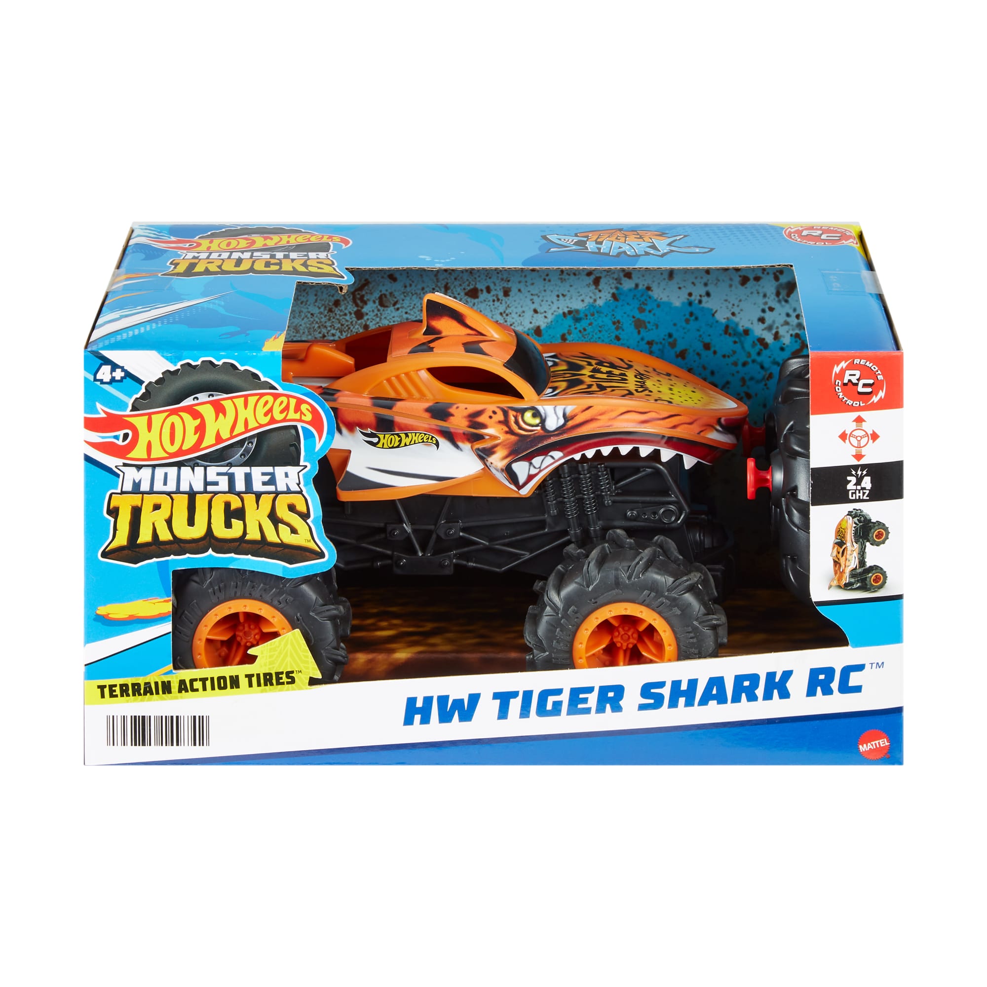 Hot Wheels Monster Trucks Téléguidé Hw Tiger Shark Rc. Échelle1:24 - Image 6