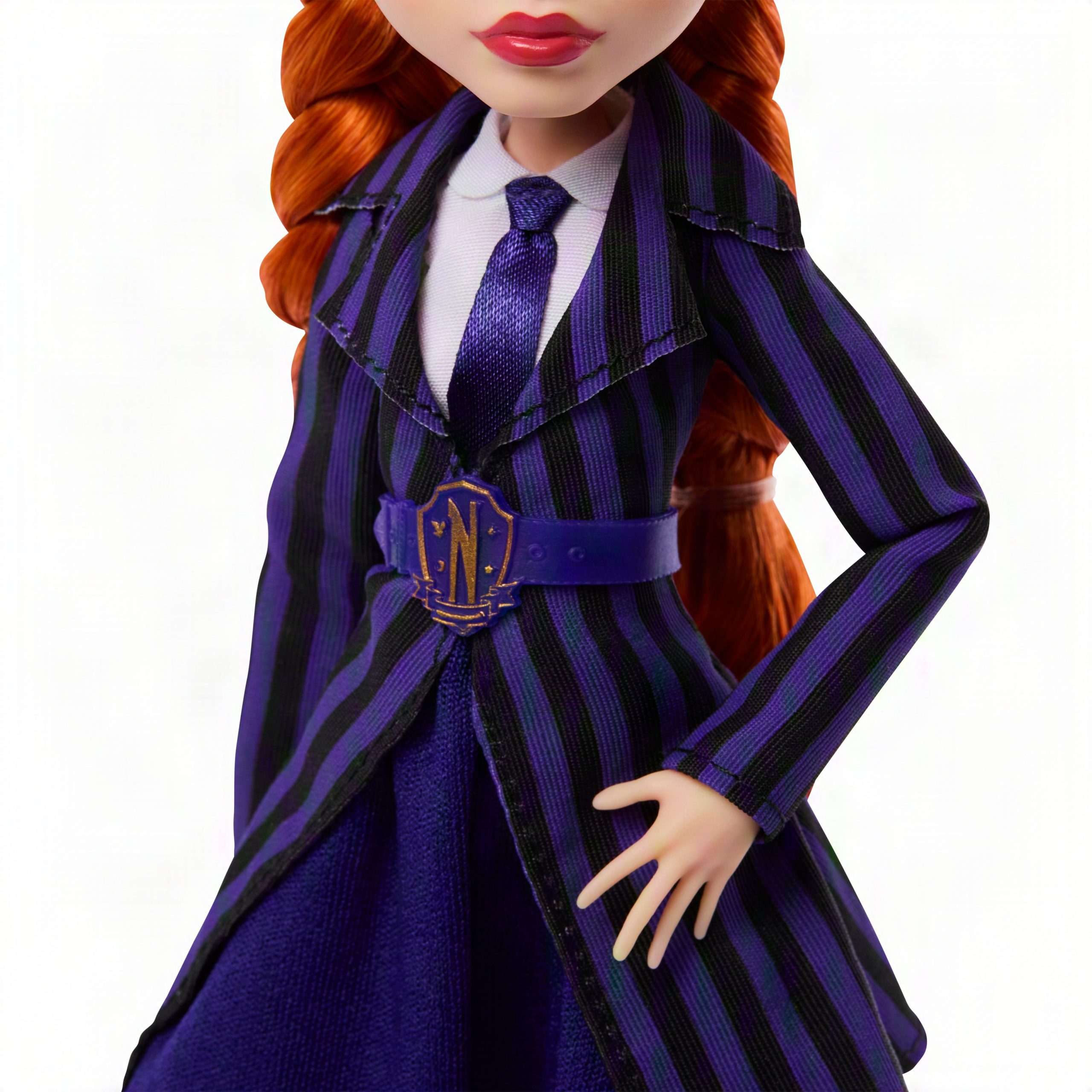 Monster High X Mercredi Poupée Agnes demille Uniforme Violet - Image 3
