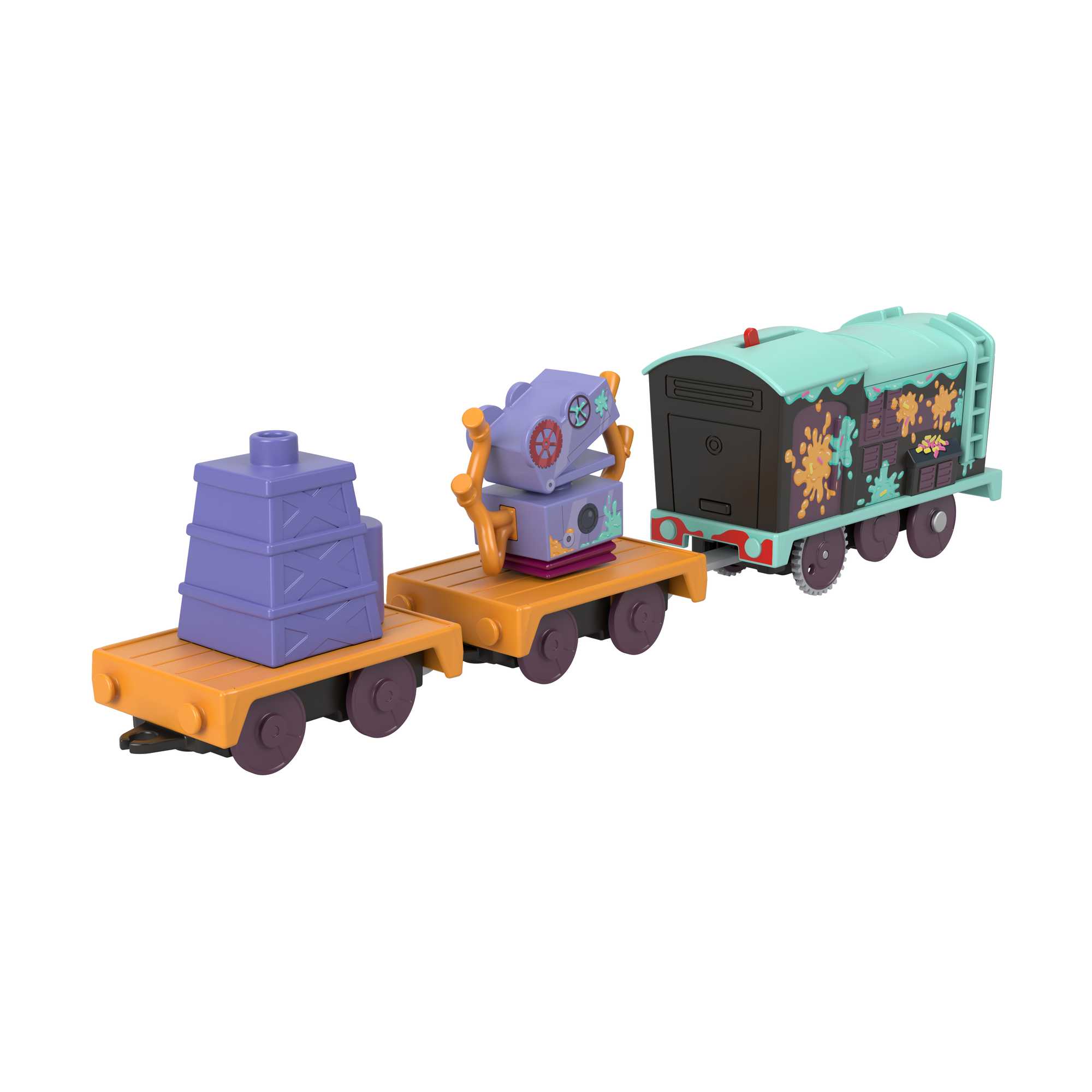 Thomas & Friends Frosting Diesel Motorized Toy Train Engine & Cargo For Preschool Kids - Image 3