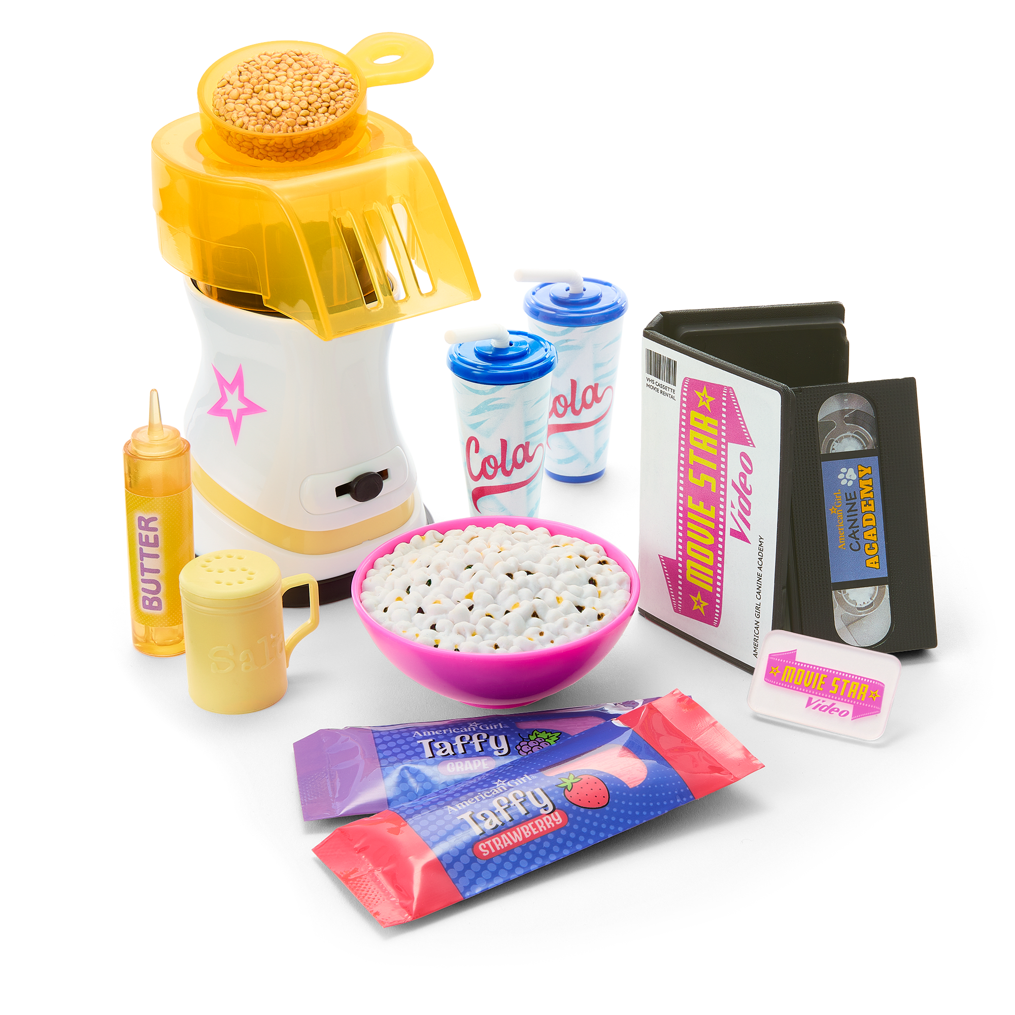 Isabel™ & Nicki's™ Movie Night Set for 18-inch Dolls (Historical Characters)