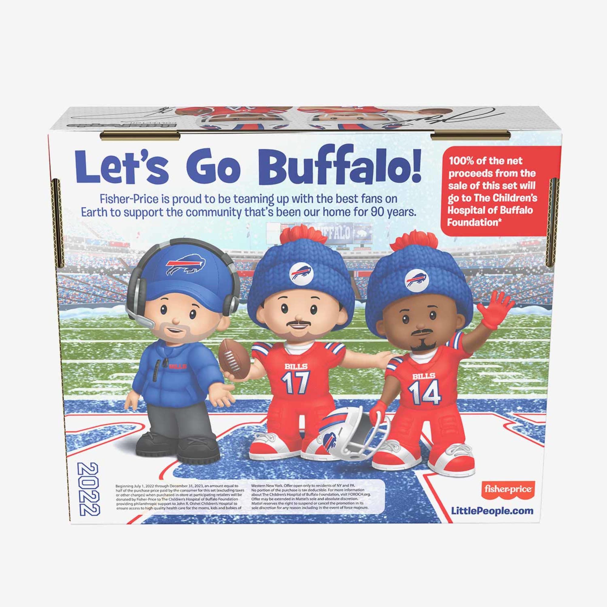 Fisher-Price Little People Go Bills Figure Set - Image 8