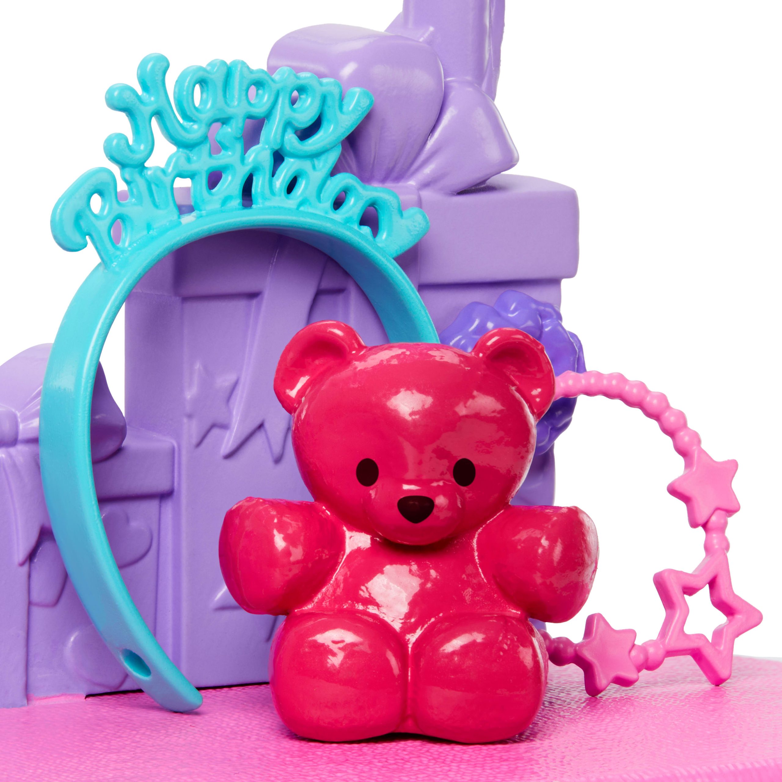 Barbie World Birthday Party Set With Doll Accessories Including Cake. Presents. & Sticker Sheet - Image 4
