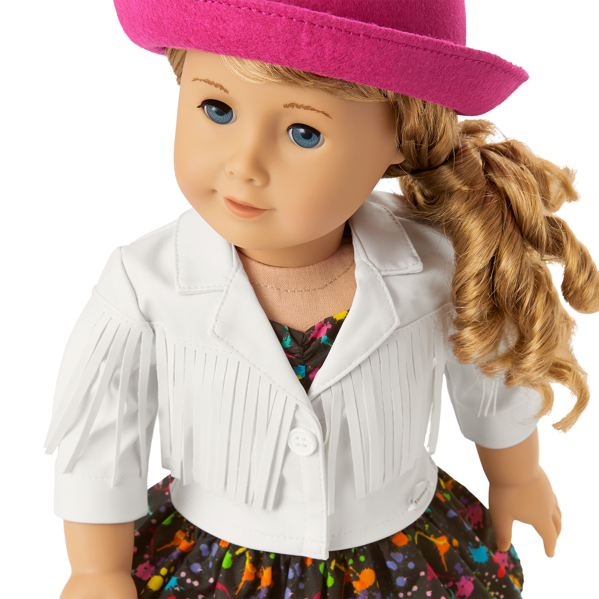 Courtney's™ White Fringe Jacket for 18-inch Dolls (Historical Characters) - Image 4