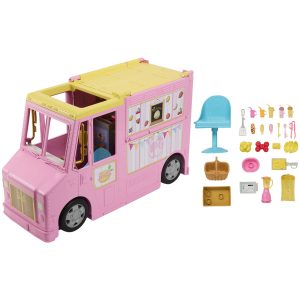 Barbie Sets. Lemonade Truck Playset With 25 Pieces