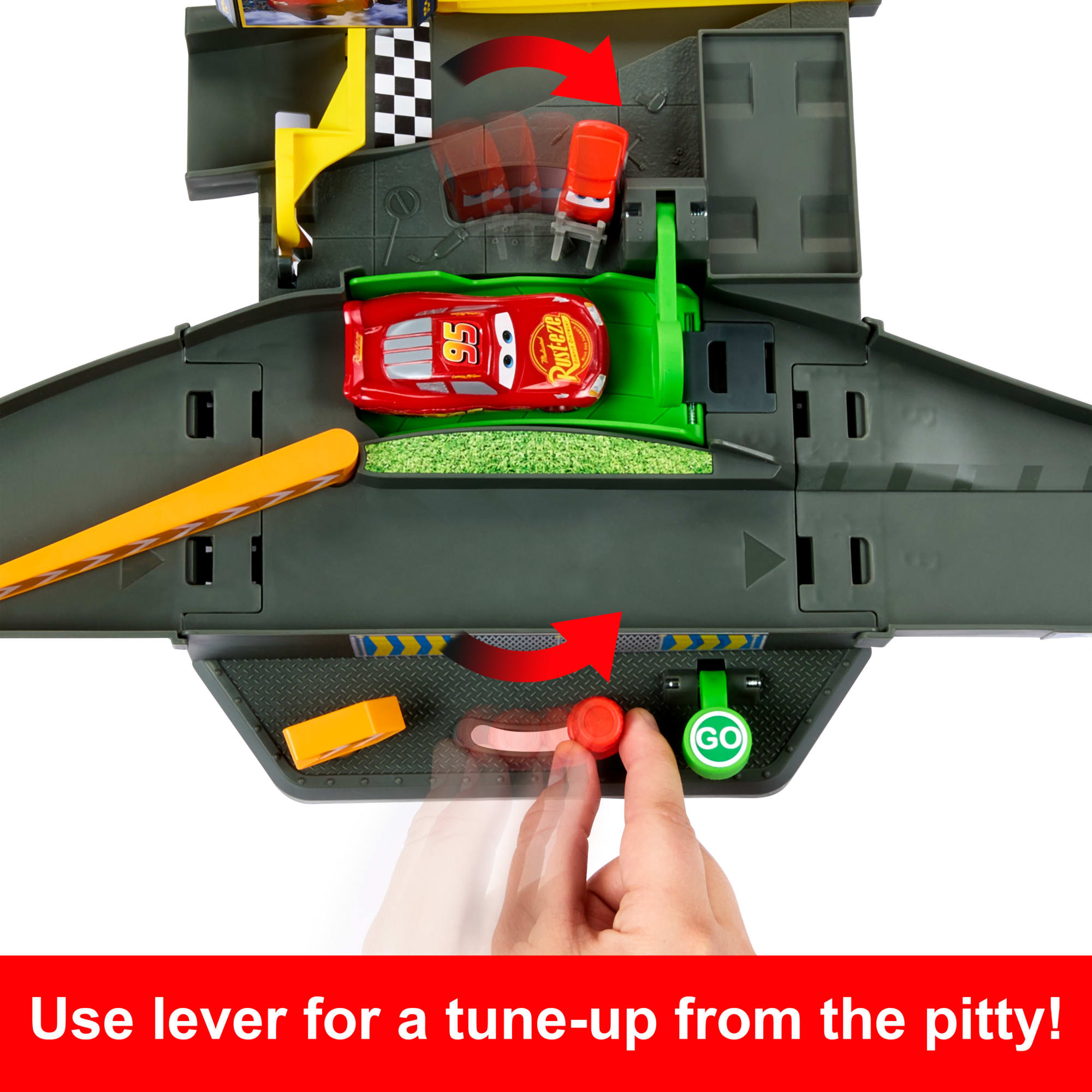 Disney And Pixar Cars Piston Cup Action Speedway Playset. 1:55 Scale Track Set With Toy Car - Image 4