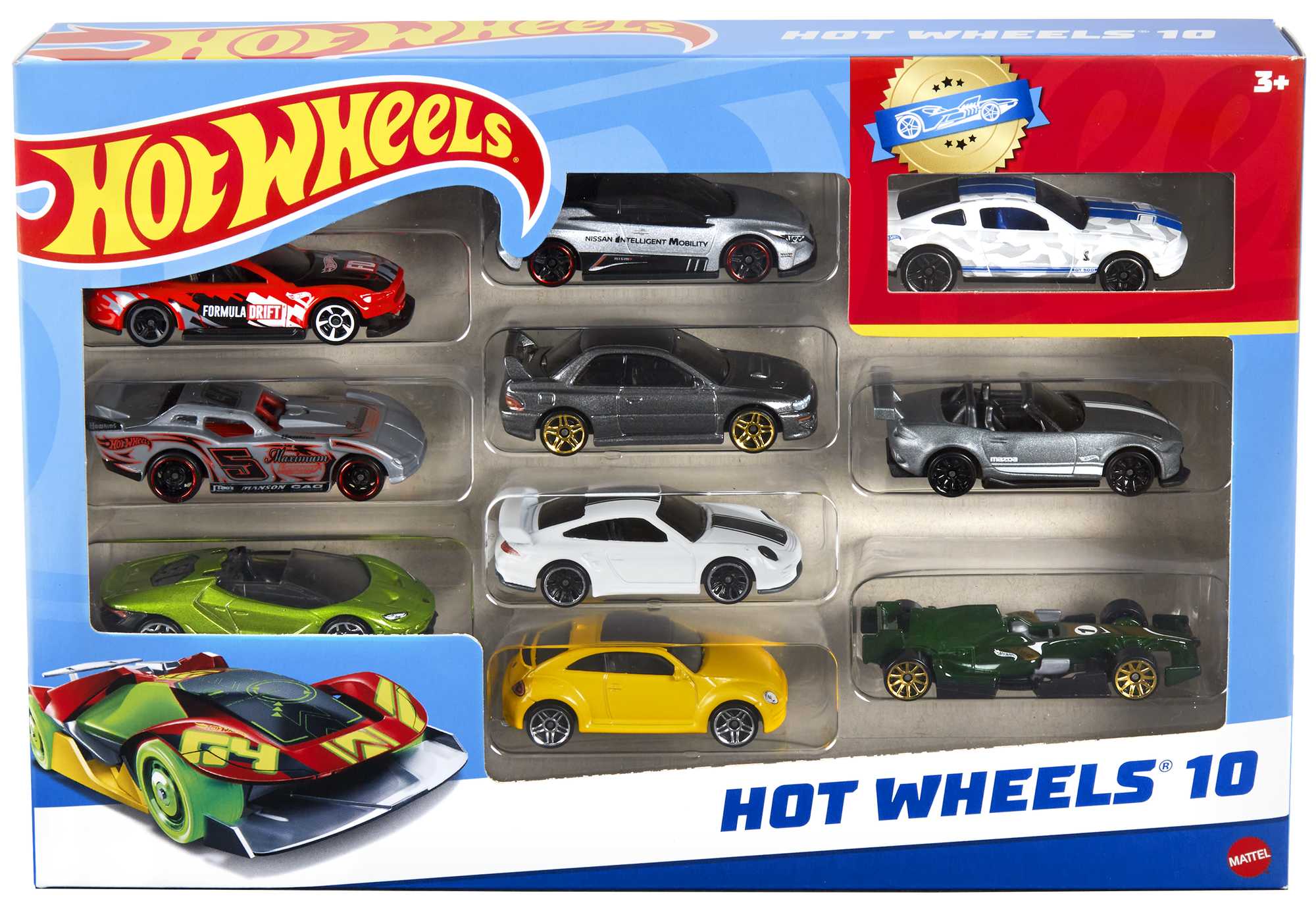 Hot Wheels Set Of 10 1:64 Scale Toy Trucks And Cars For Kids & Collectors - Image 6